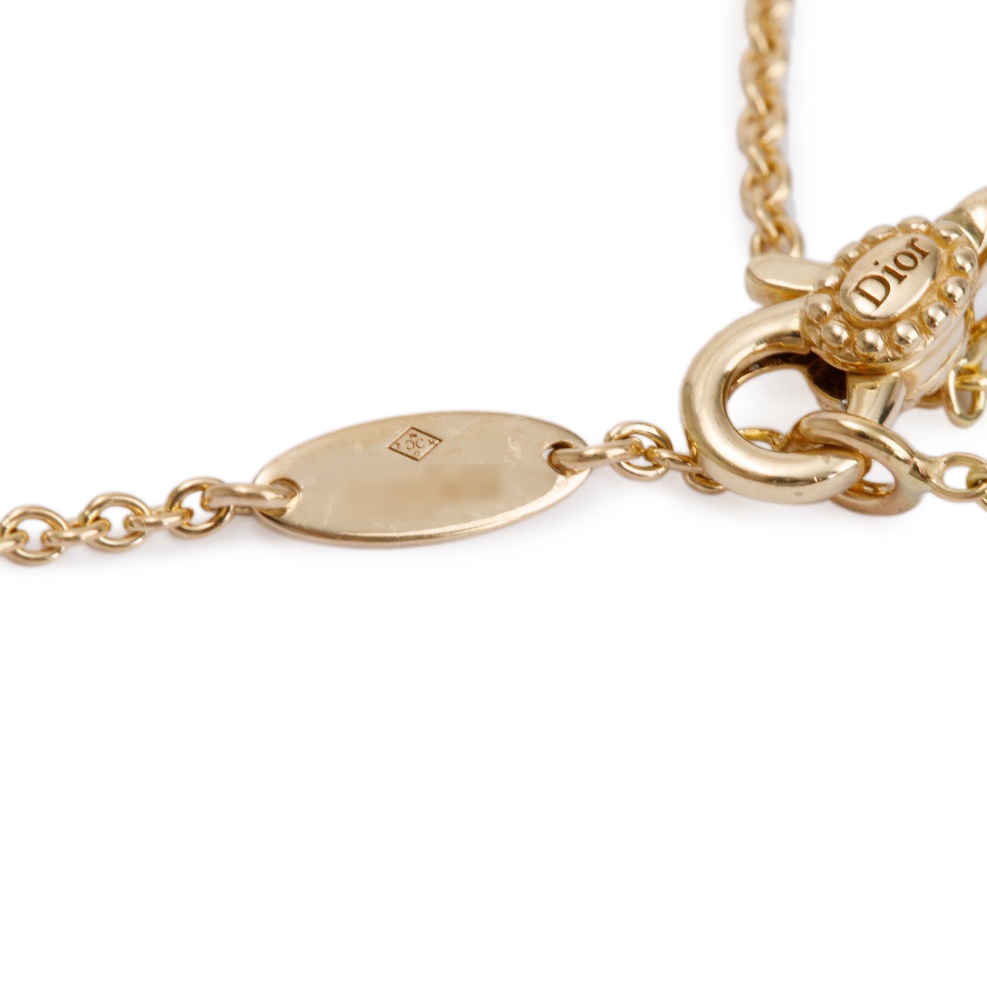 Christian Dior 18k Yellow Gold Diamond Red Ceramic Rose Des Vents Heart Motif Pendant Necklace