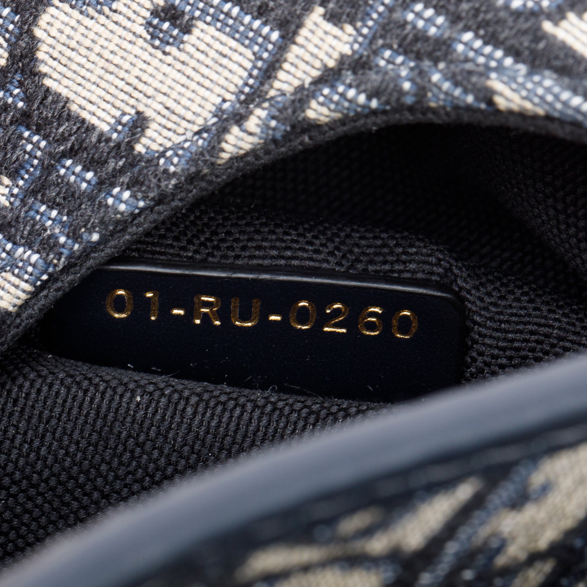 Christian Dior 2020 Blue Oblique Jacquard Medium Bobby Bag w/ Box, Receipt & Authenticity Card