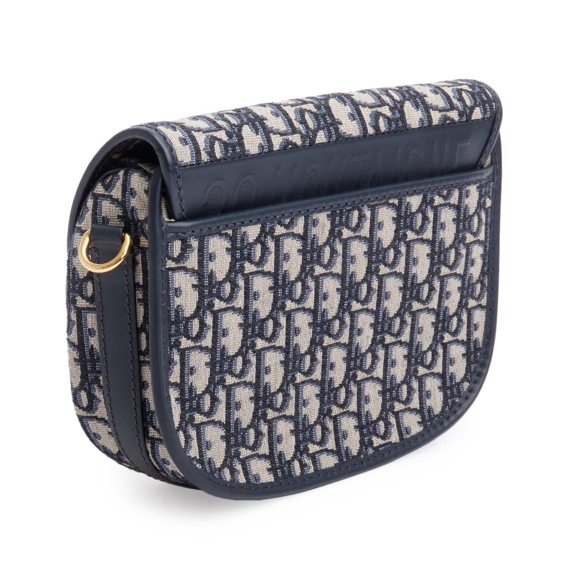 Christian Dior 2020 Blue Oblique Jacquard Medium Bobby Bag w/ Box, Receipt & Authenticity Card