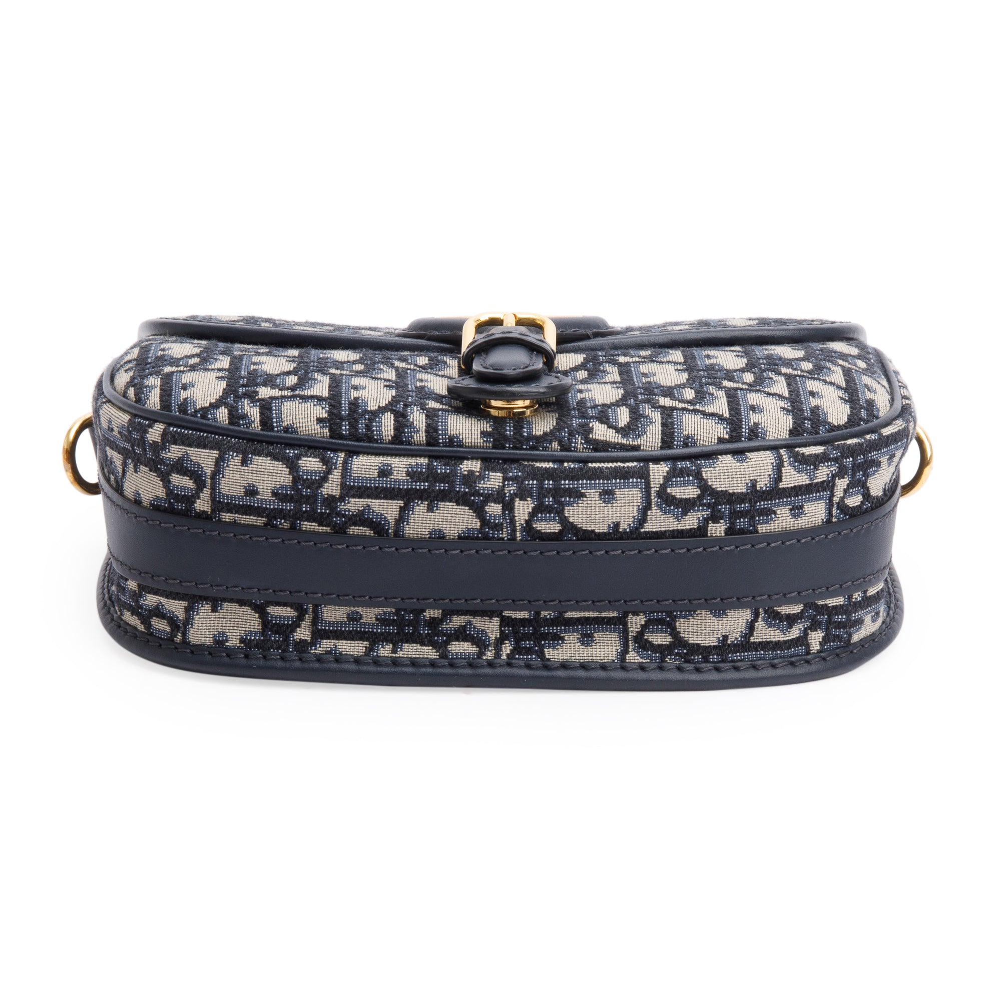 Christian Dior 2020 Blue Oblique Jacquard Medium Bobby Bag w/ Box, Receipt & Authenticity Card