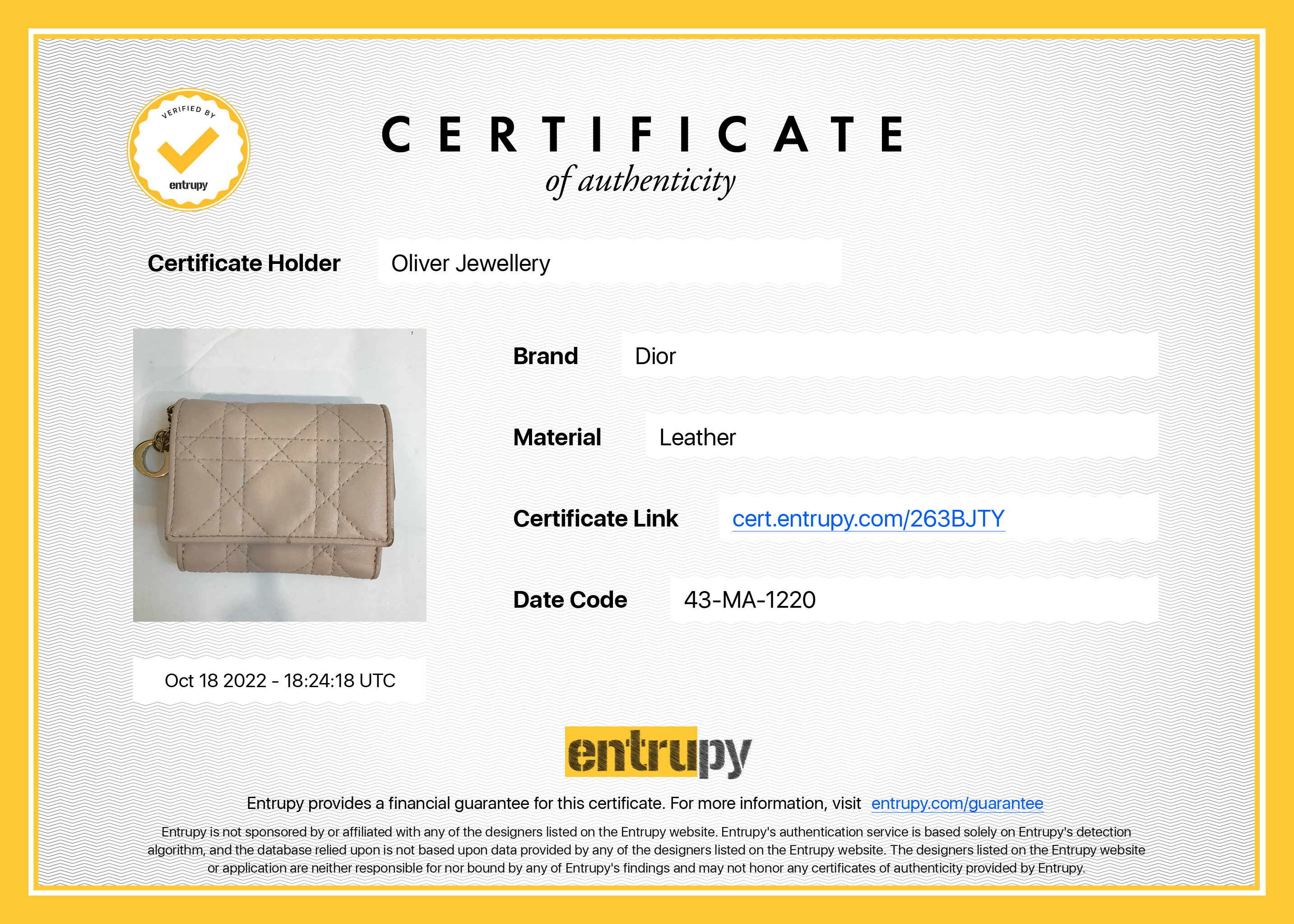 Christian Dior 2020 Cannage Lambskin Lady Dior Lotus Wallet