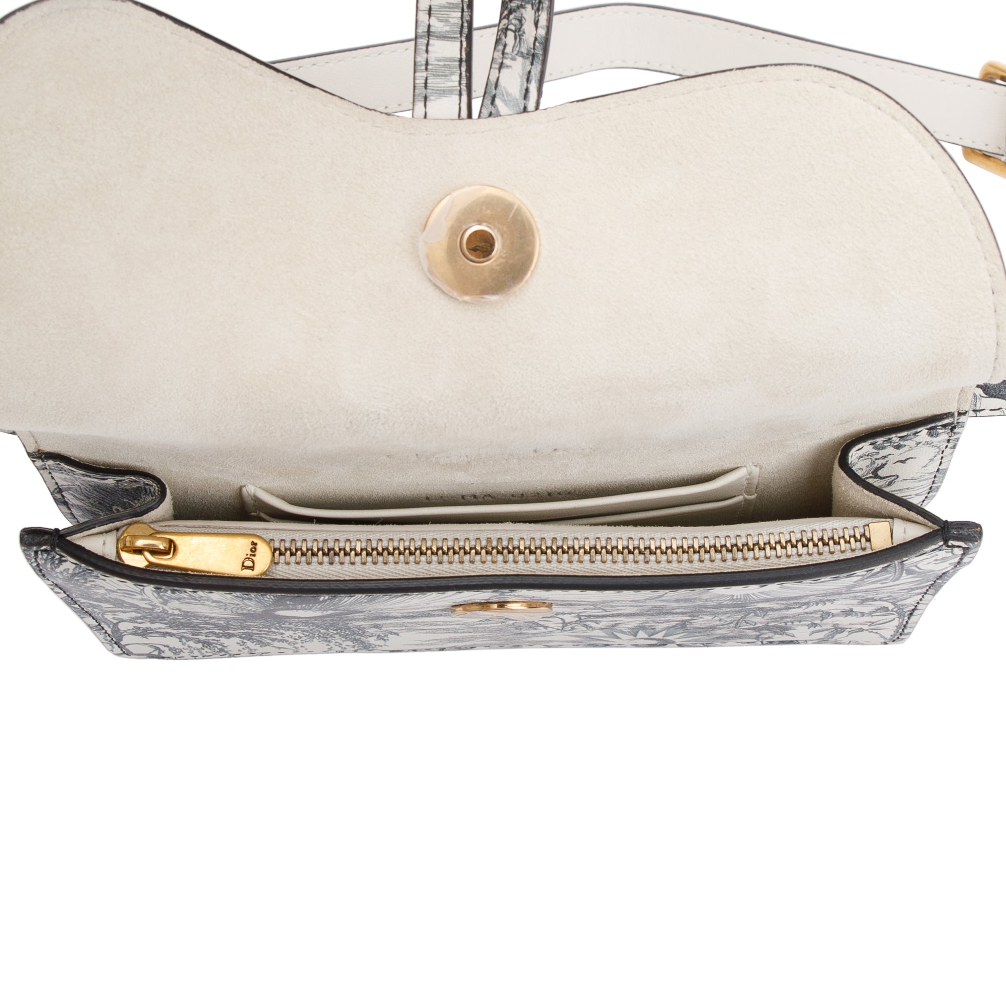 Christian Dior 2020 Jardin Naturel Print Saddle Belt Pouch