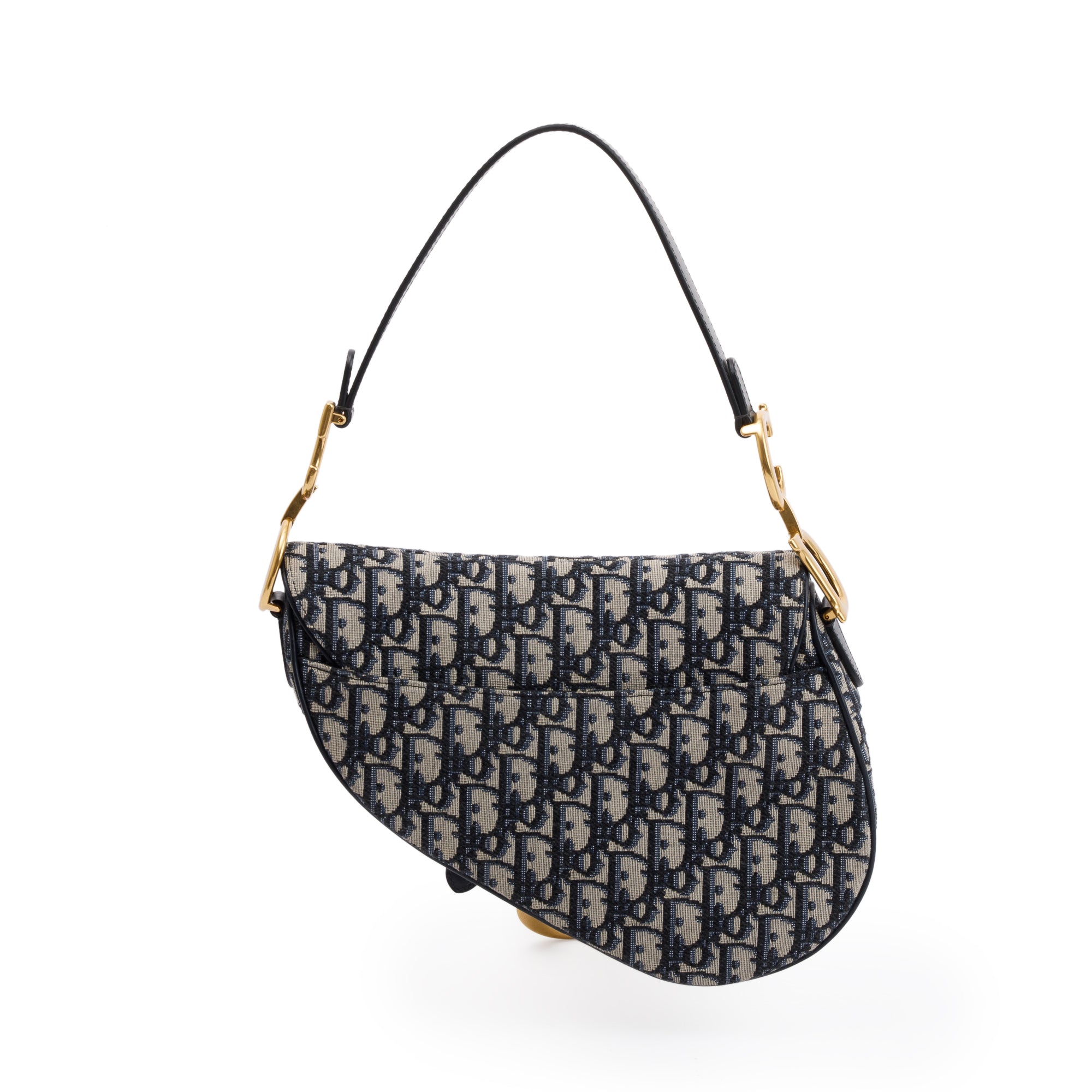 Christian Dior 2020 Oblique Medium Saddle Bag w/ Authenticity Card