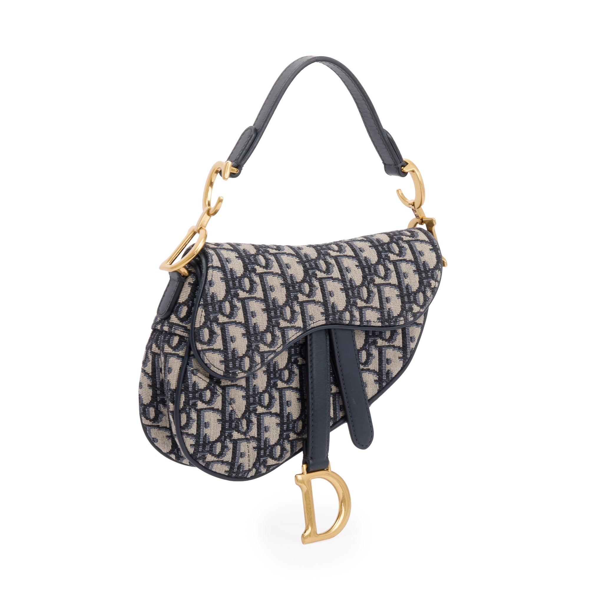 Christian Dior 2020 Oblique Mini Saddle Bag