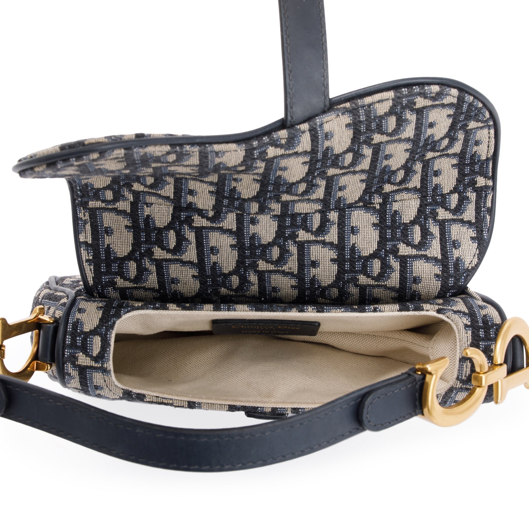 Christian Dior 2020 Oblique Mini Saddle Bag