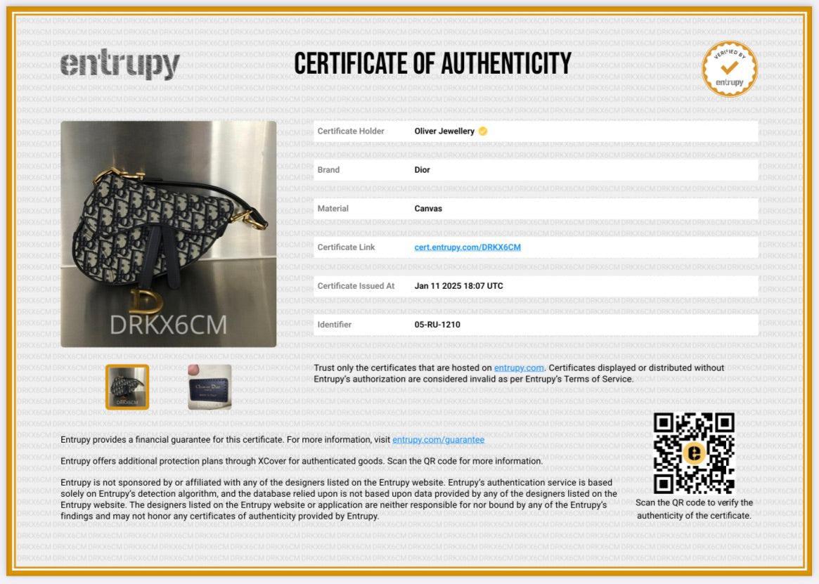 Christian Dior 2020 Oblique Mini Saddle Bag