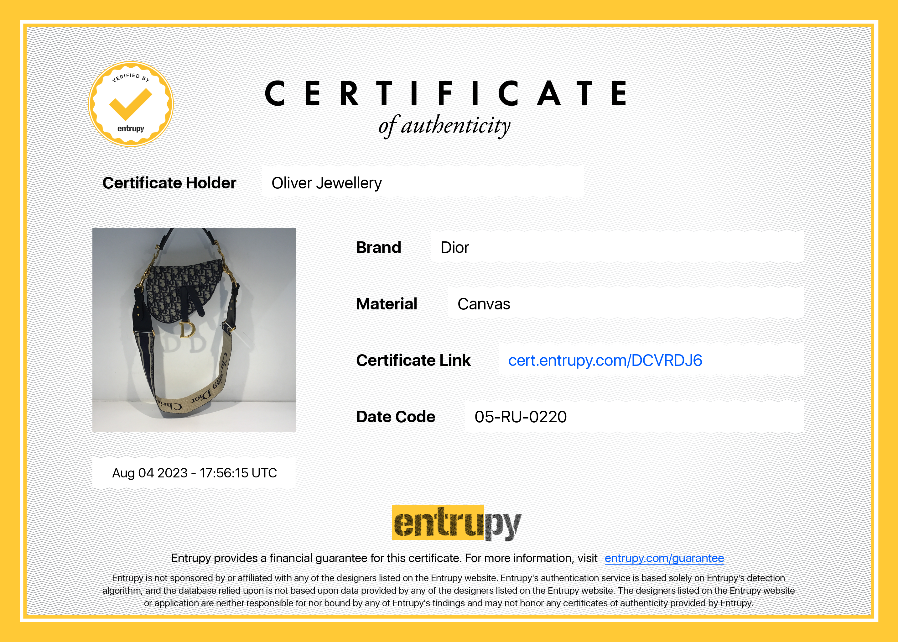 Christian Dior 2020 Oblique Mini Saddle Bag w/ Shoulder Strap