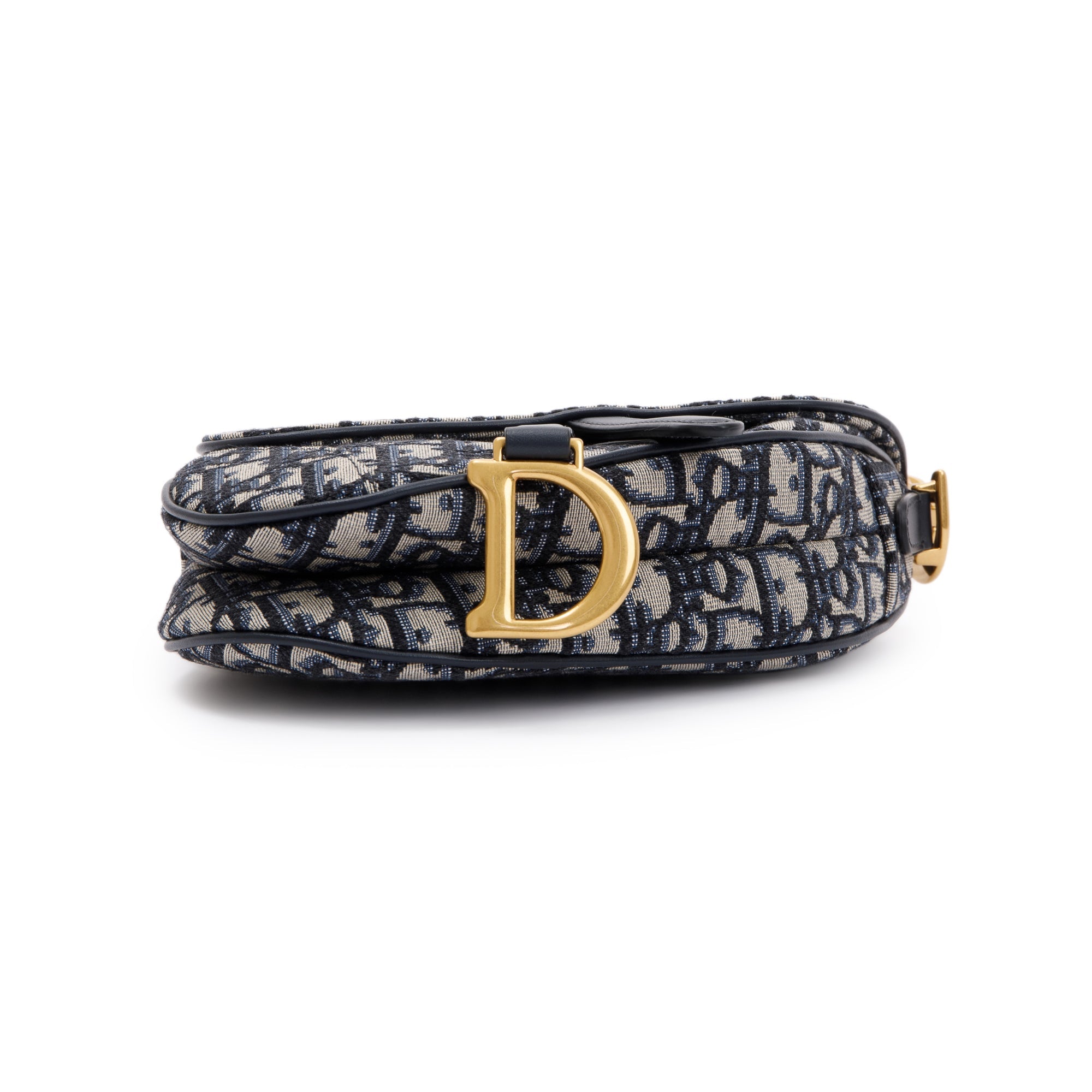 Christian Dior 2020 Oblique Mini Saddle Bag w/ Shoulder Strap