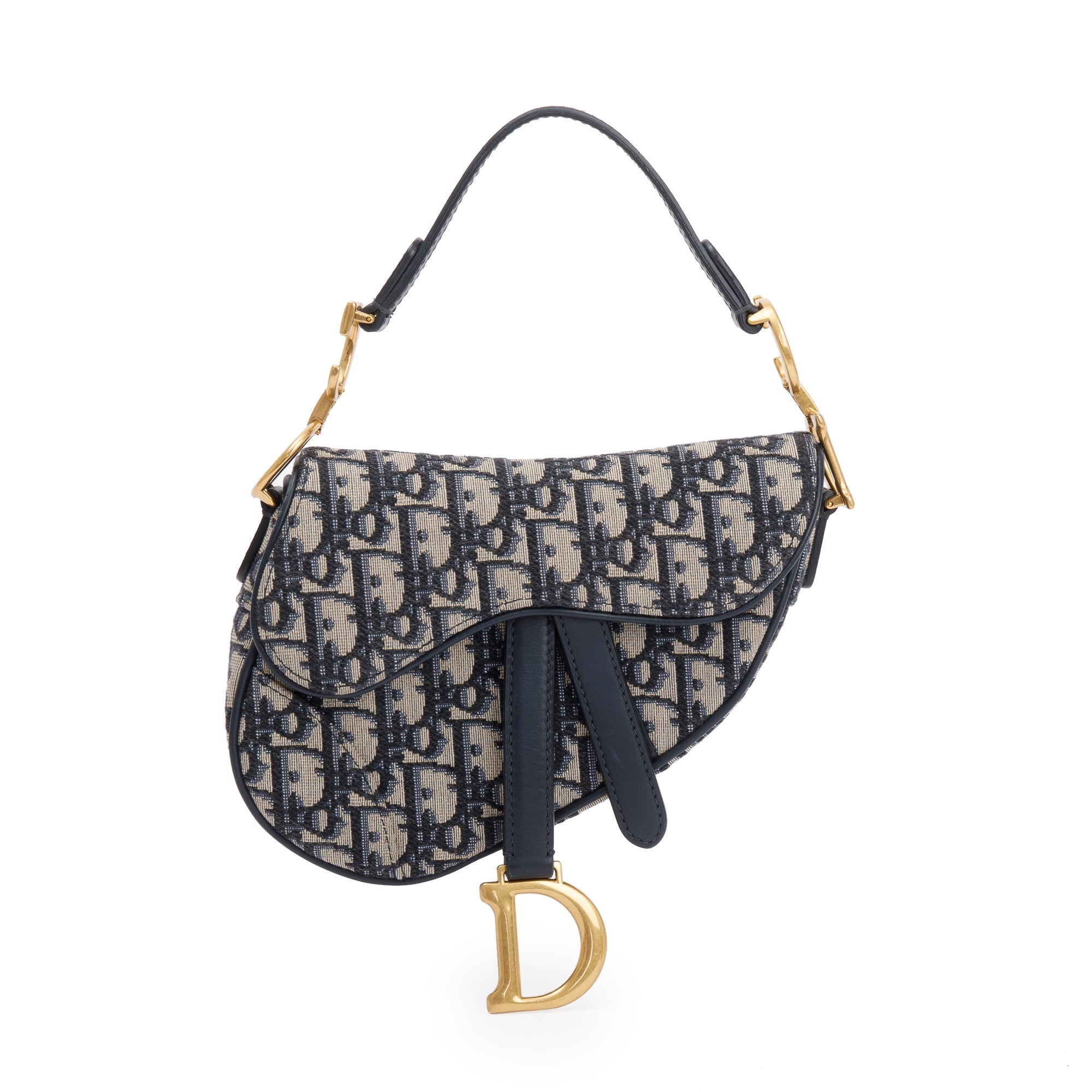 Christian Dior 2020 Oblique Mini Saddle Bag