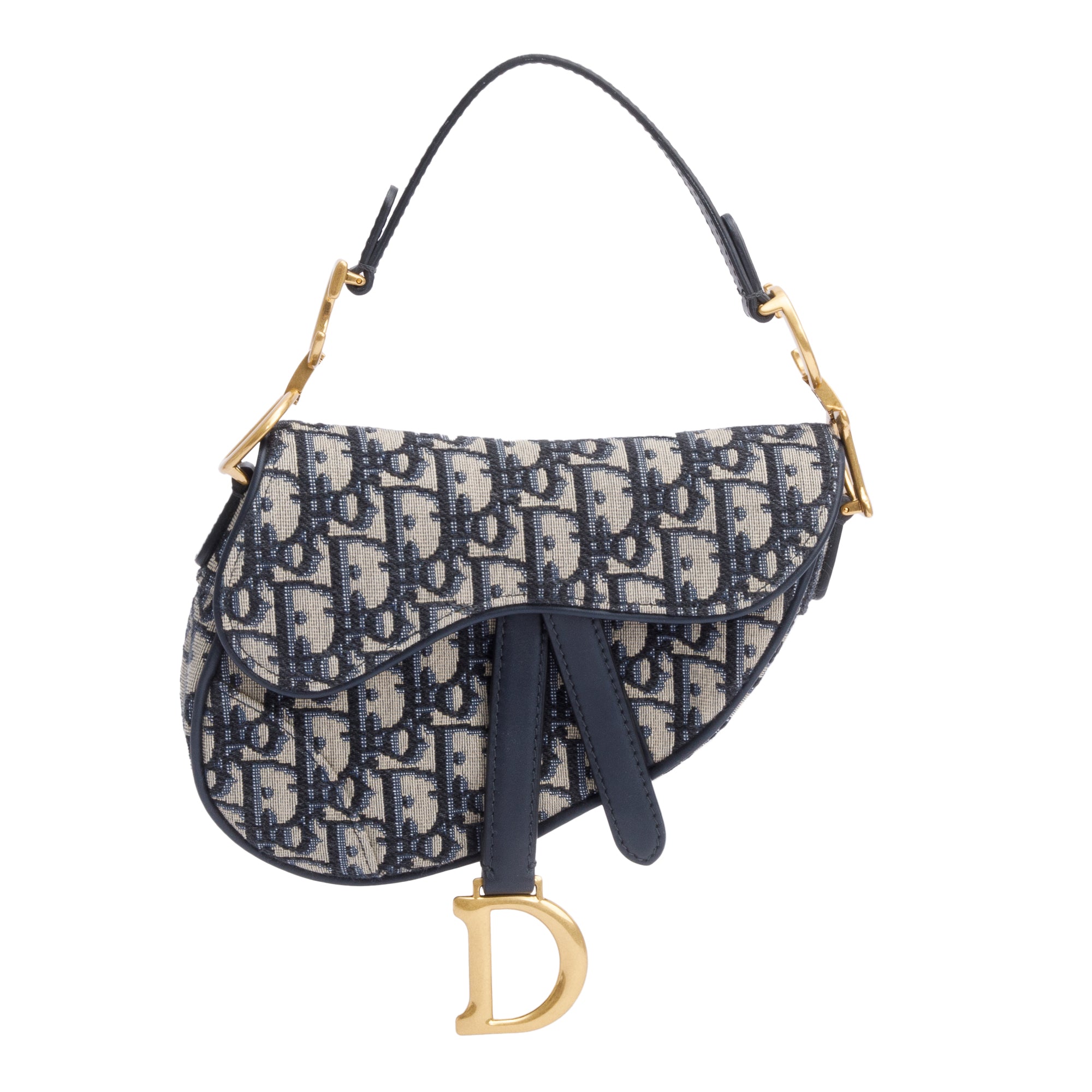 Christian Dior 2020 Oblique Mini Saddle Bag