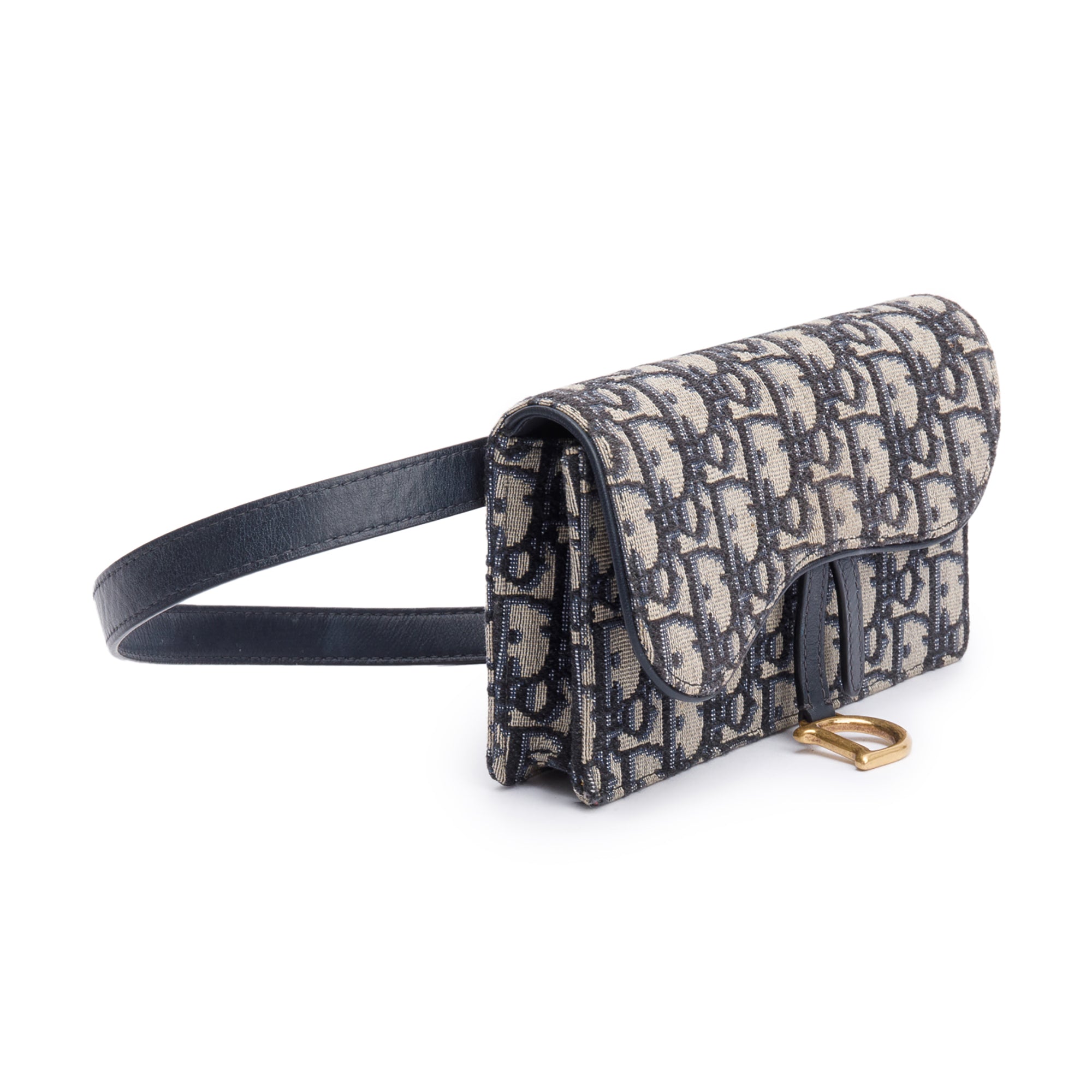 Christian Dior 2020 Oblique Saddle Belt Pouch w/ Box