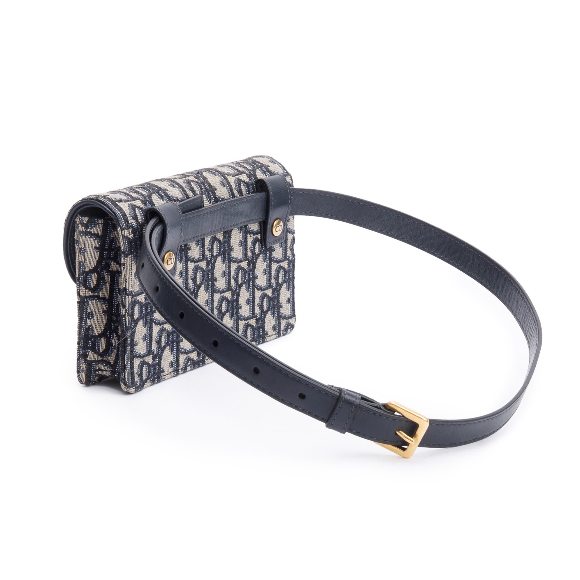 Christian Dior 2020 Oblique Saddle Belt Pouch w/ Box