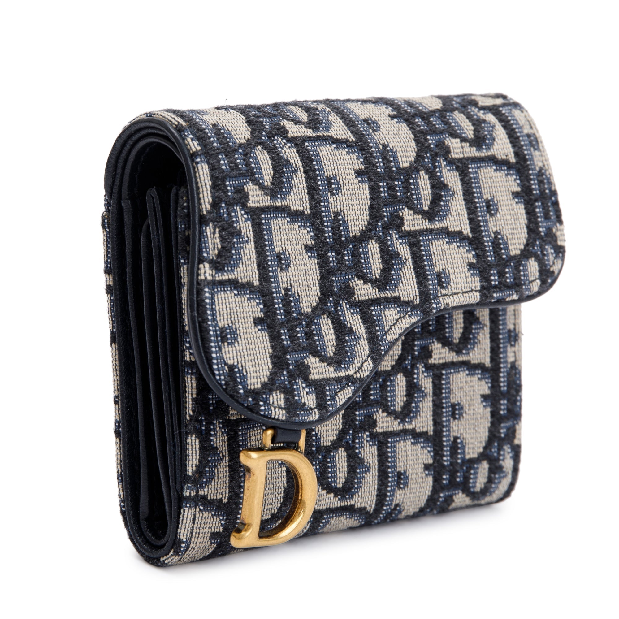 Christian Dior 2020 Oblique Saddle Compact Wallet w/ Box – OLIVER'S