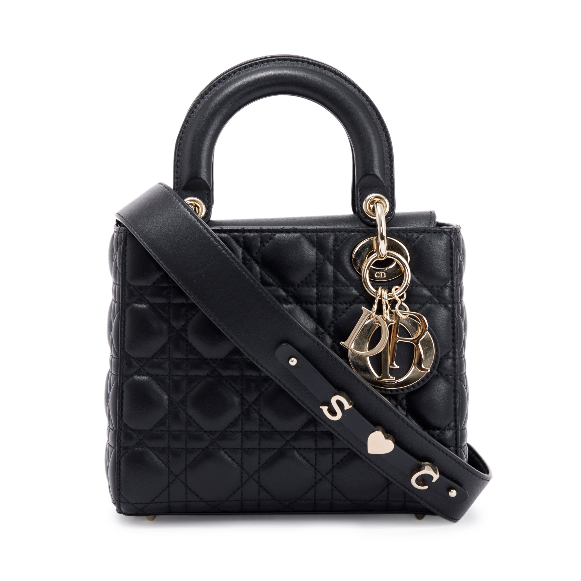 Christian Dior 2020 Small Black Lady Dior Bag w/ Box