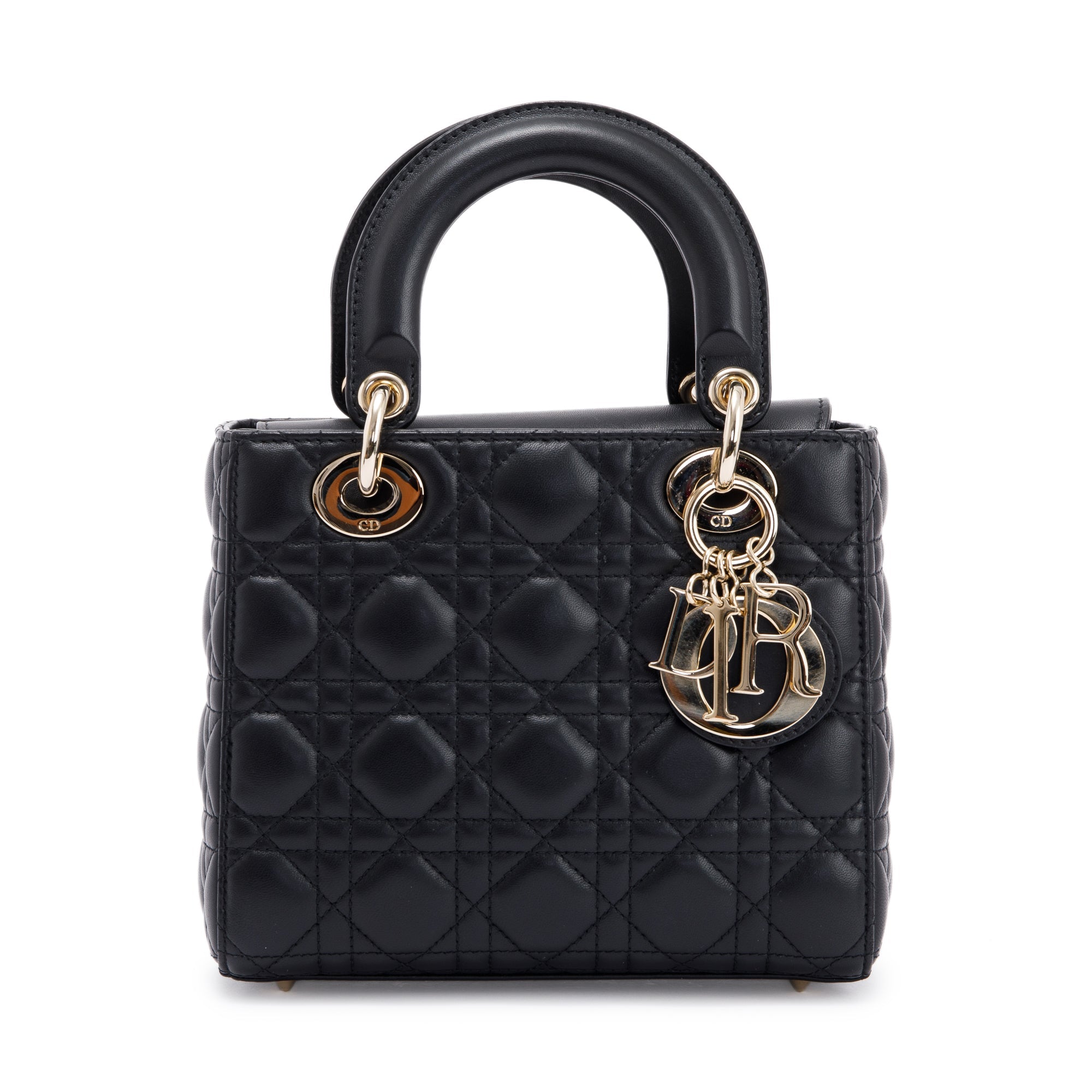 Christian Dior 2020 Small Black Lady Dior Bag w/ Box