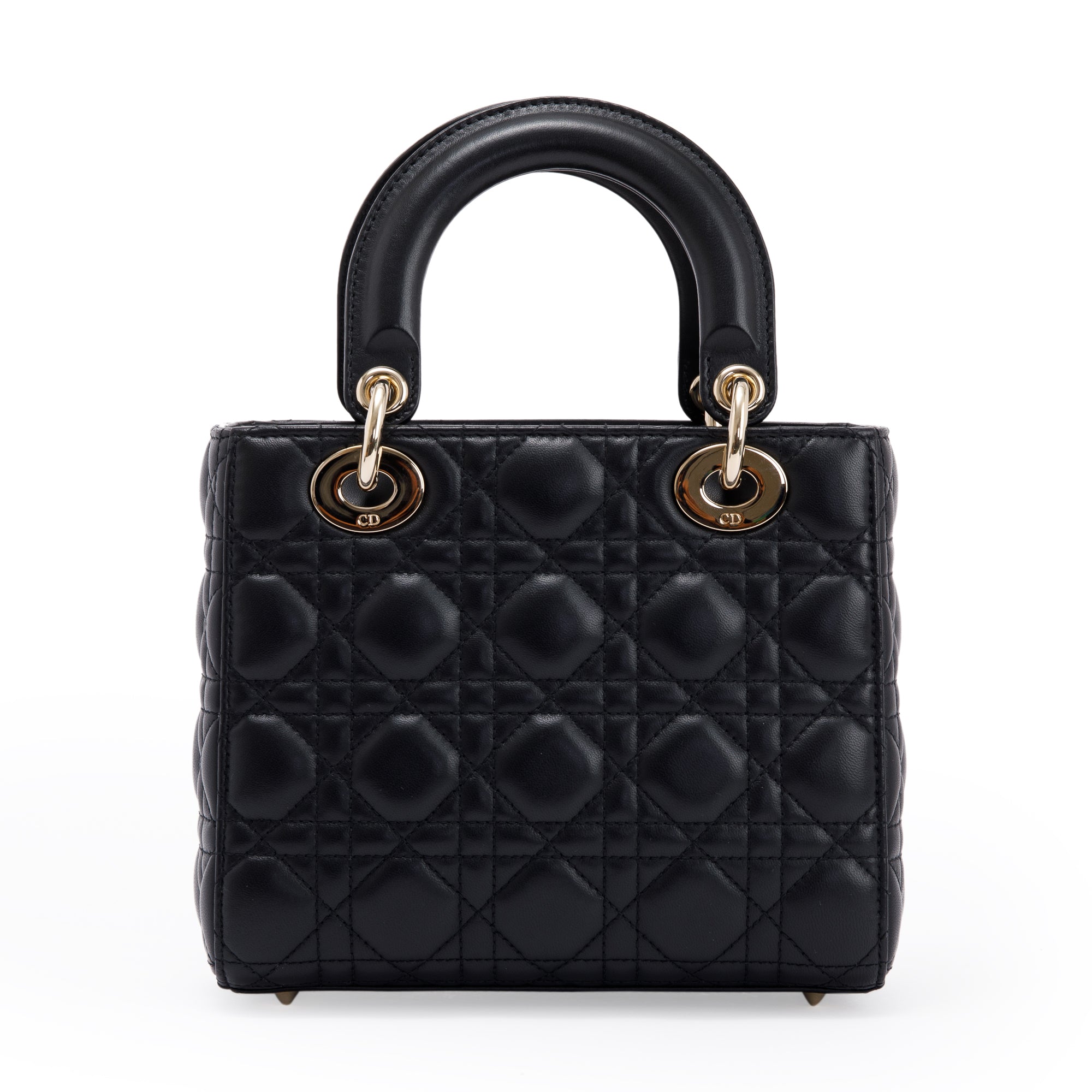 Christian Dior 2020 Small Black Lady Dior Bag w/ Box