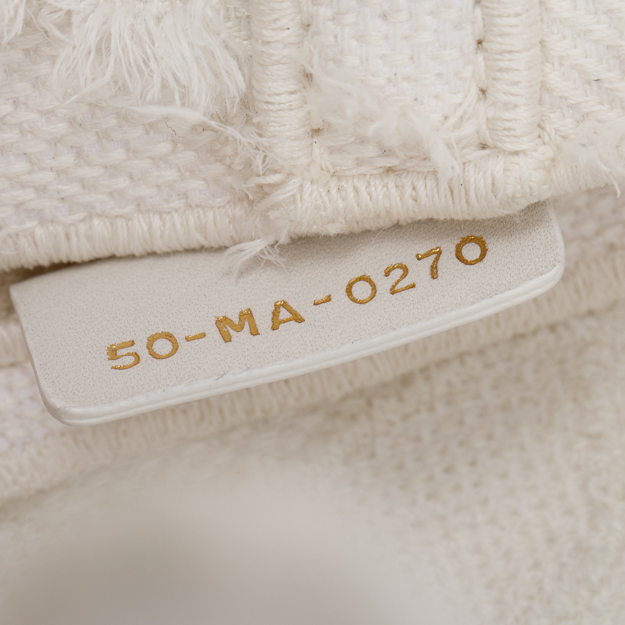 Christian Dior 2020 White Embroidered Camouflage Canvas Medium Saddle Bag w/ Box & Authenticity Card