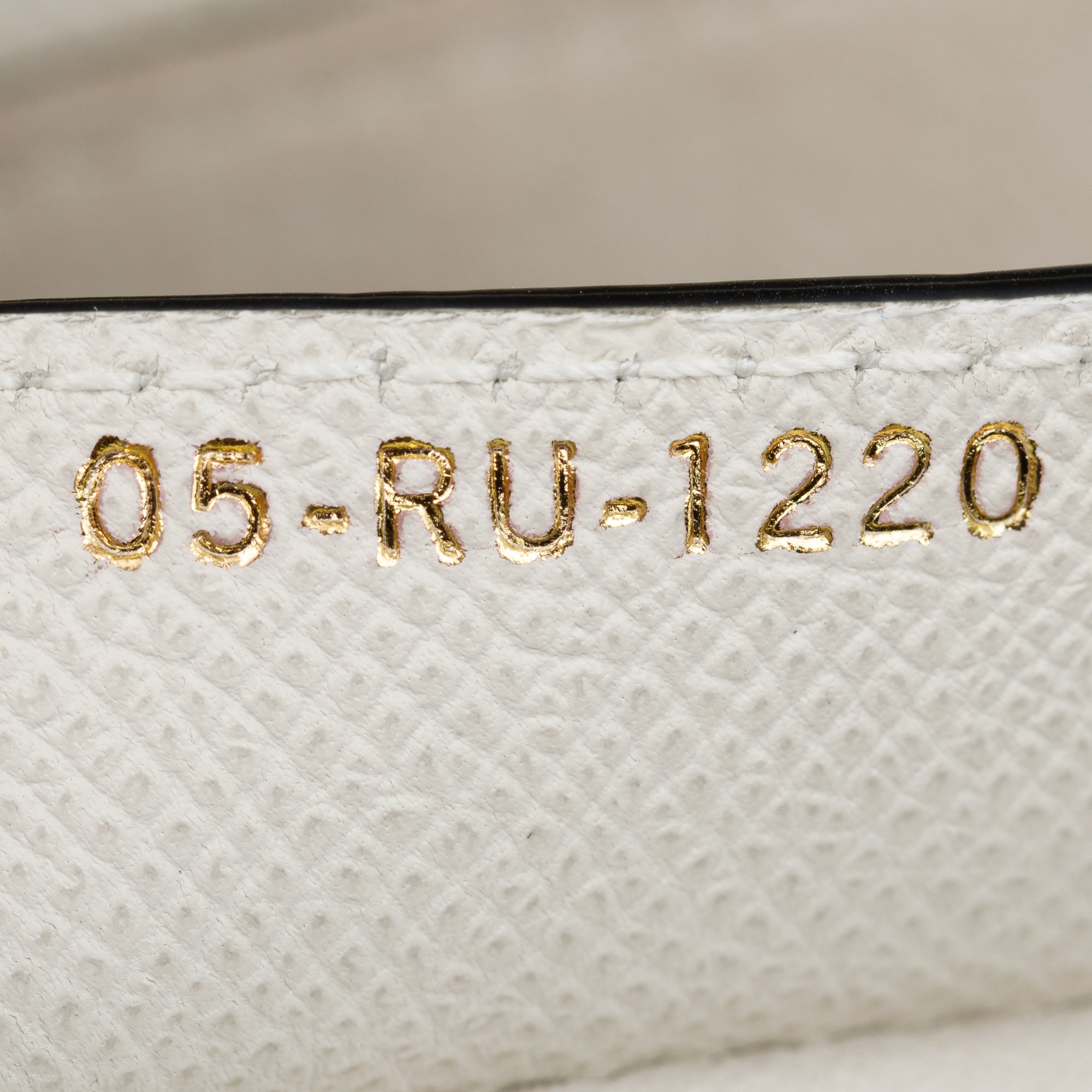 Christian Dior 2020 White Grained Calfskin Leather Medium Saddle Bag