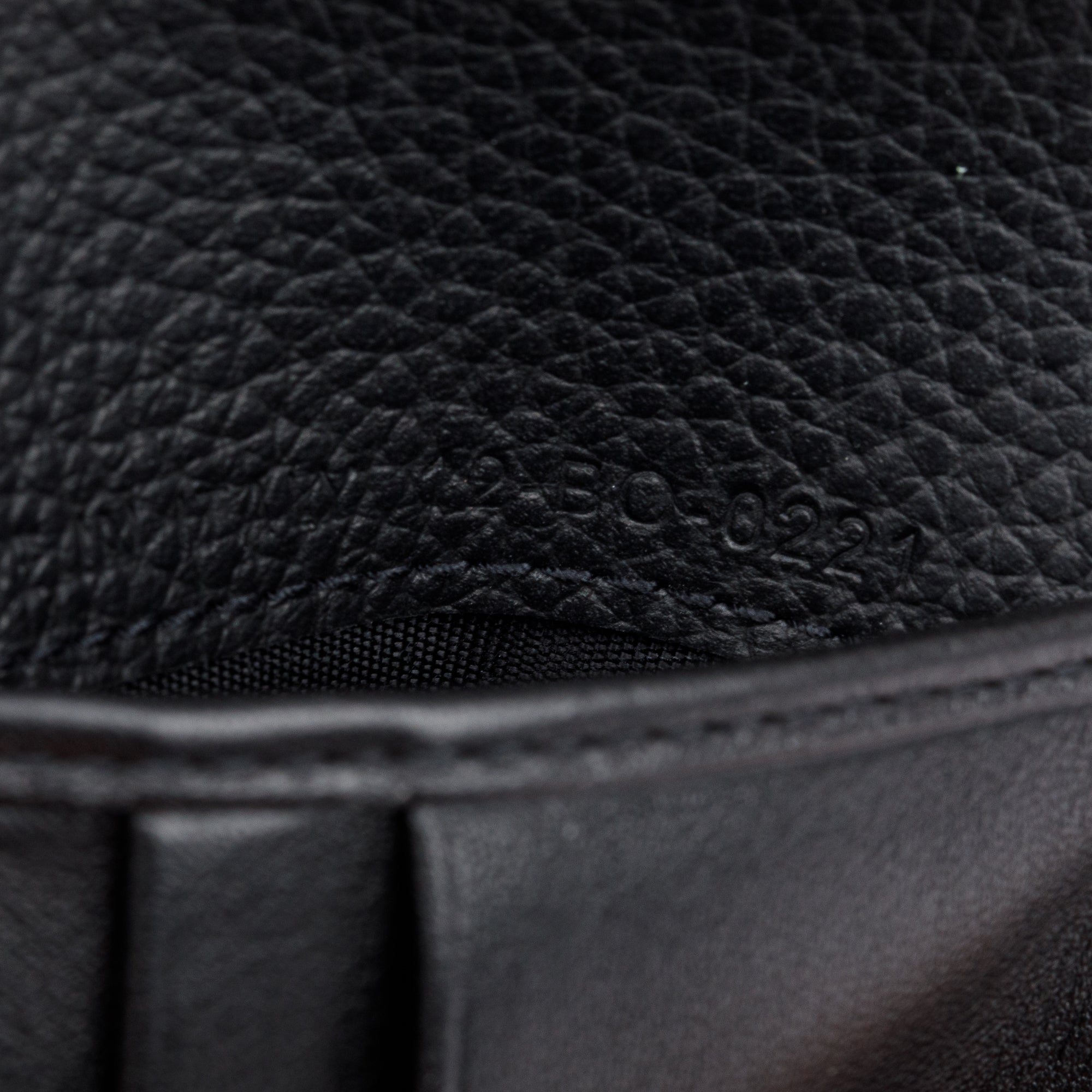 Christian Dior 2021 Black Grained Leather CD Icon Bifold Wallet w/ Box