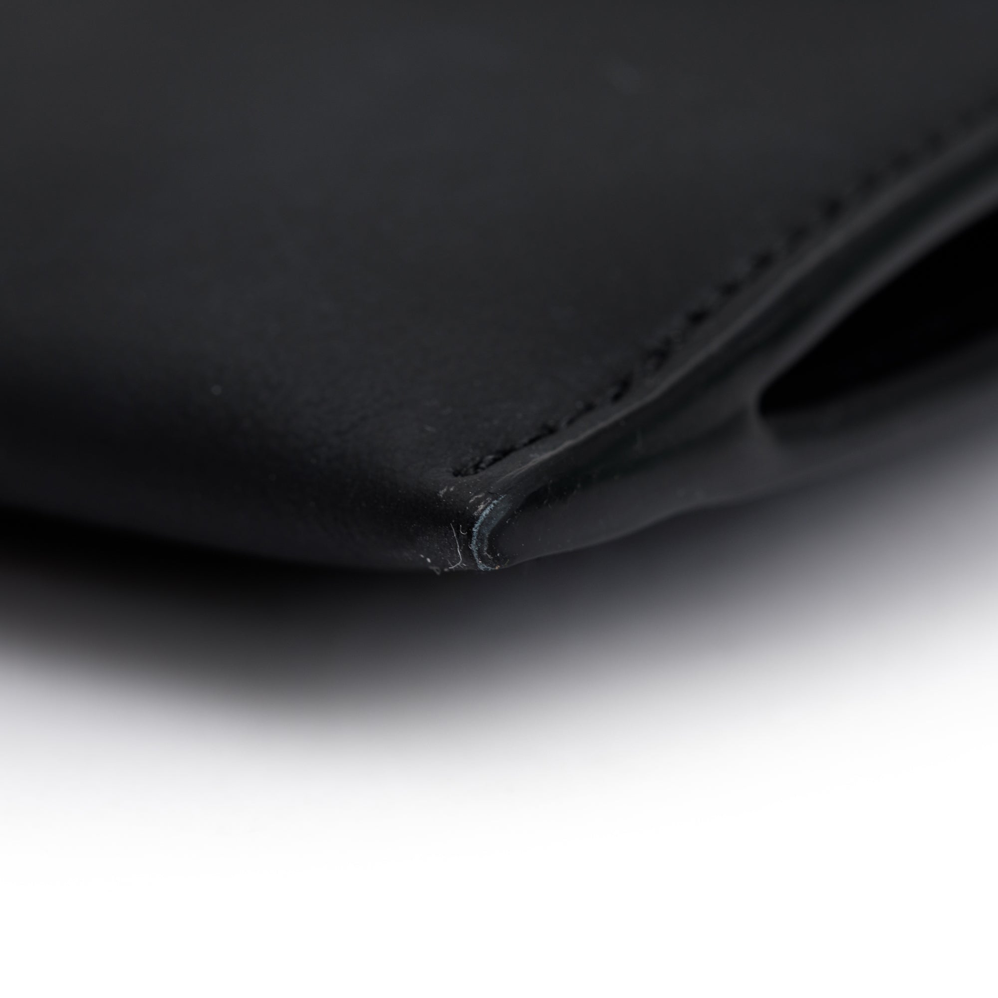 Christian Dior 2021 Black Leather Long Saddle Wallet With Chain