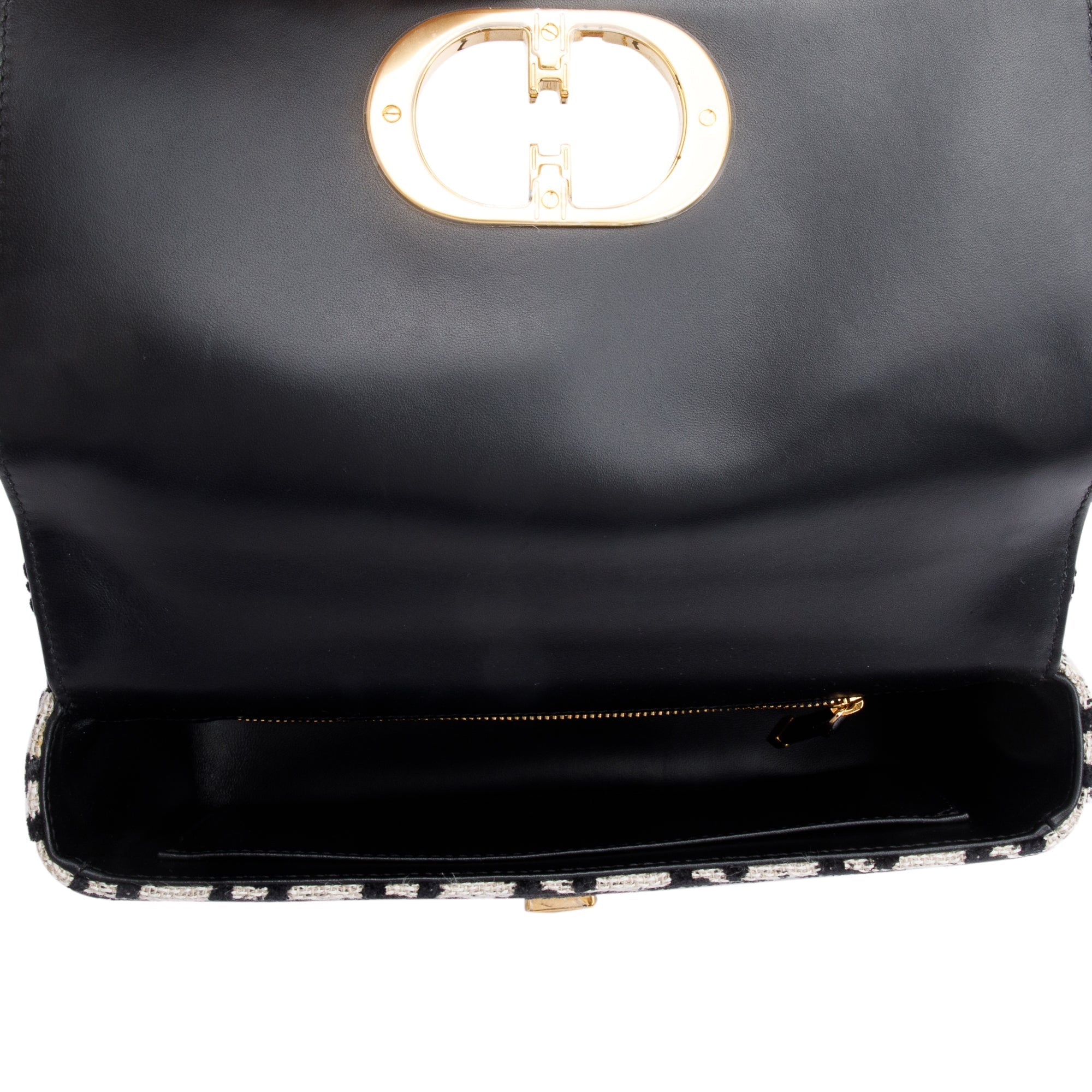 Christian Dior 2021 Black/White Technical Canvas Macro Houndstooth