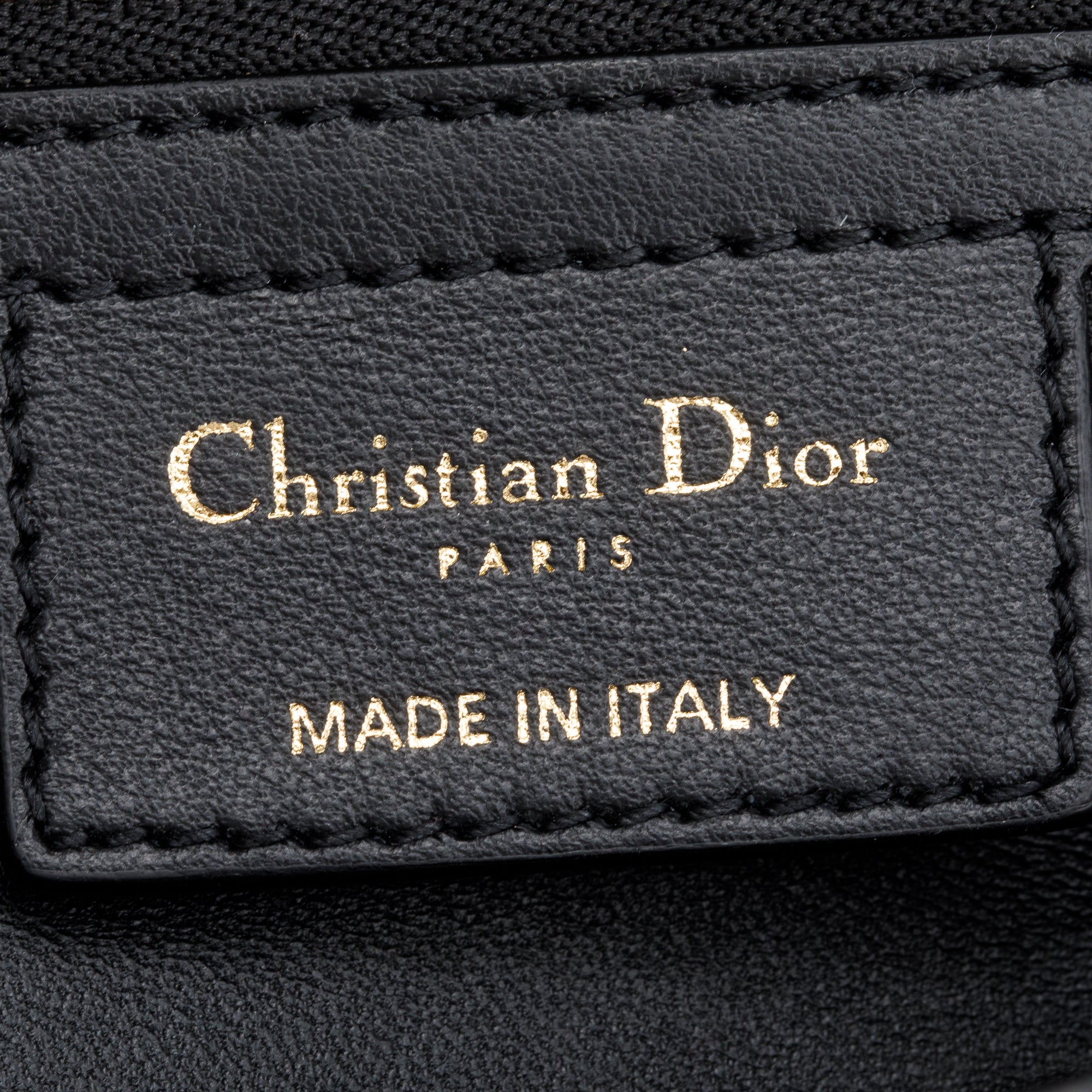 Christian Dior 2021 Black/White Technical Canvas Macro Houndstooth Medium Dior Caro Bag w/ Box & Authenticity Card