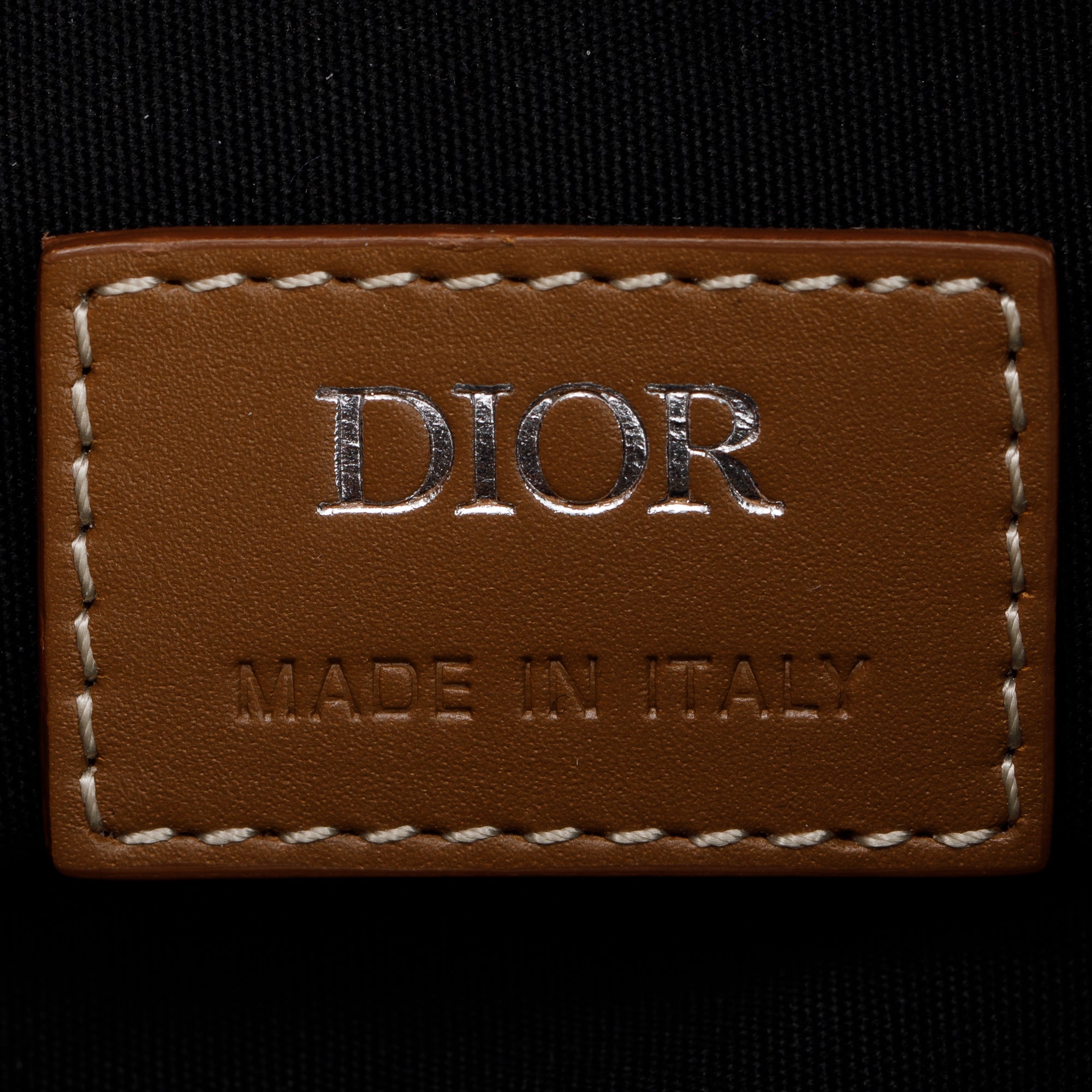 Christian Dior 2021 CD Diamond Coated Canvas Saddle Bag