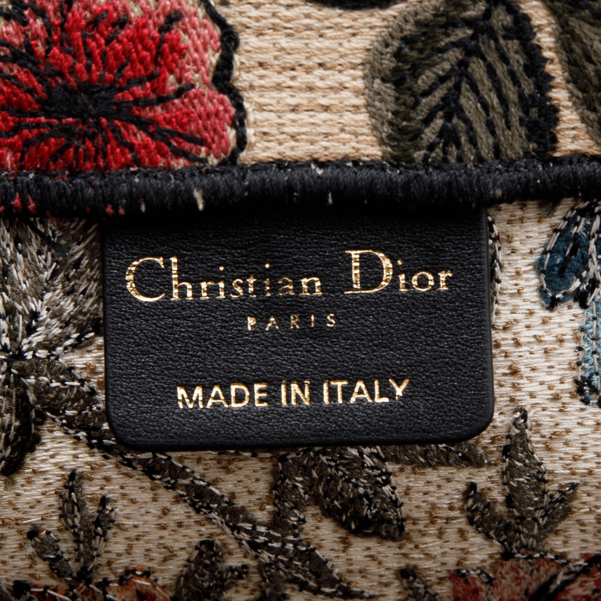 Christian Dior 2021 Large Broderie Dior Flowers Book Tote w/ Box