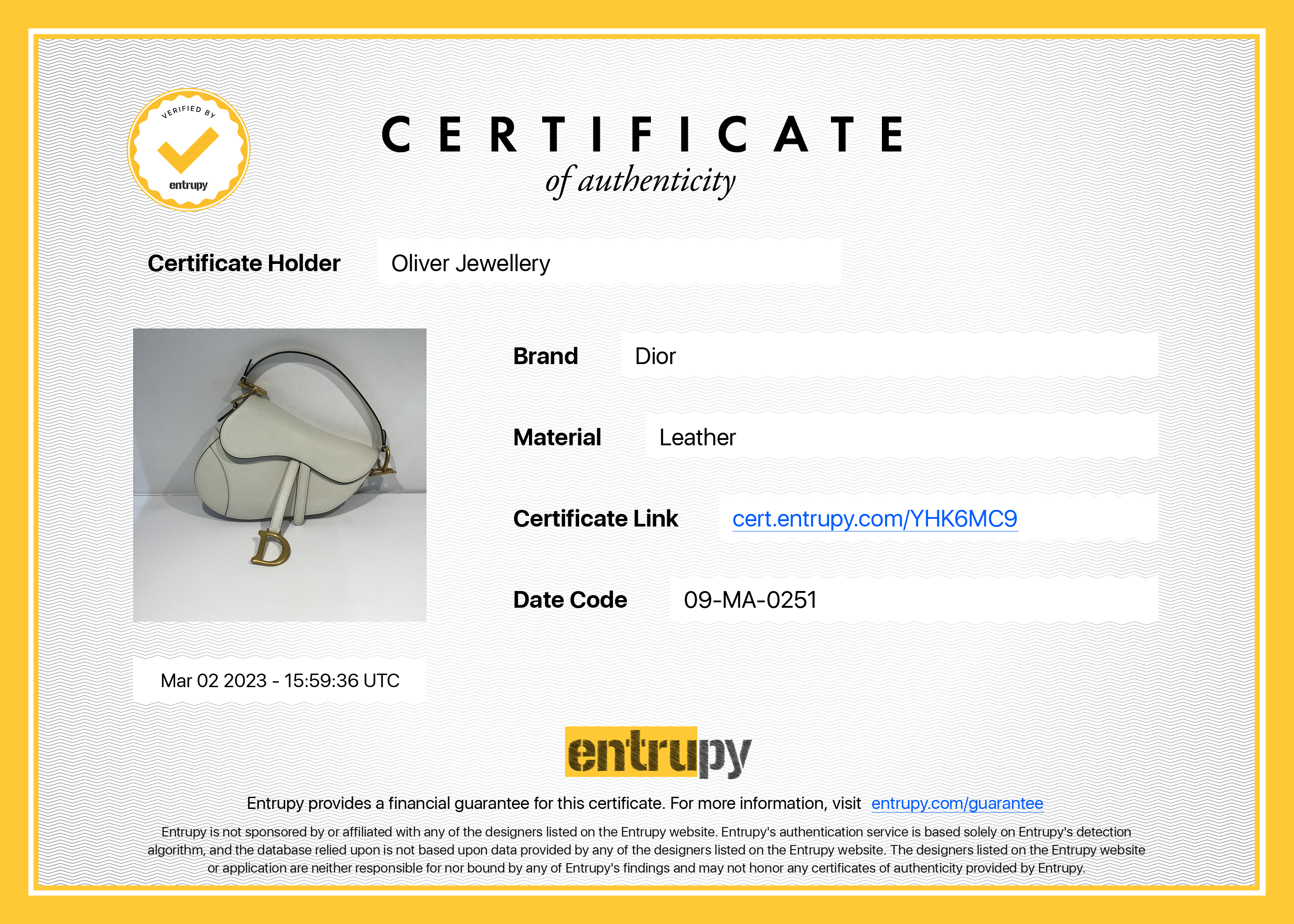 Christian Dior 2021 Medium Saddle Bag