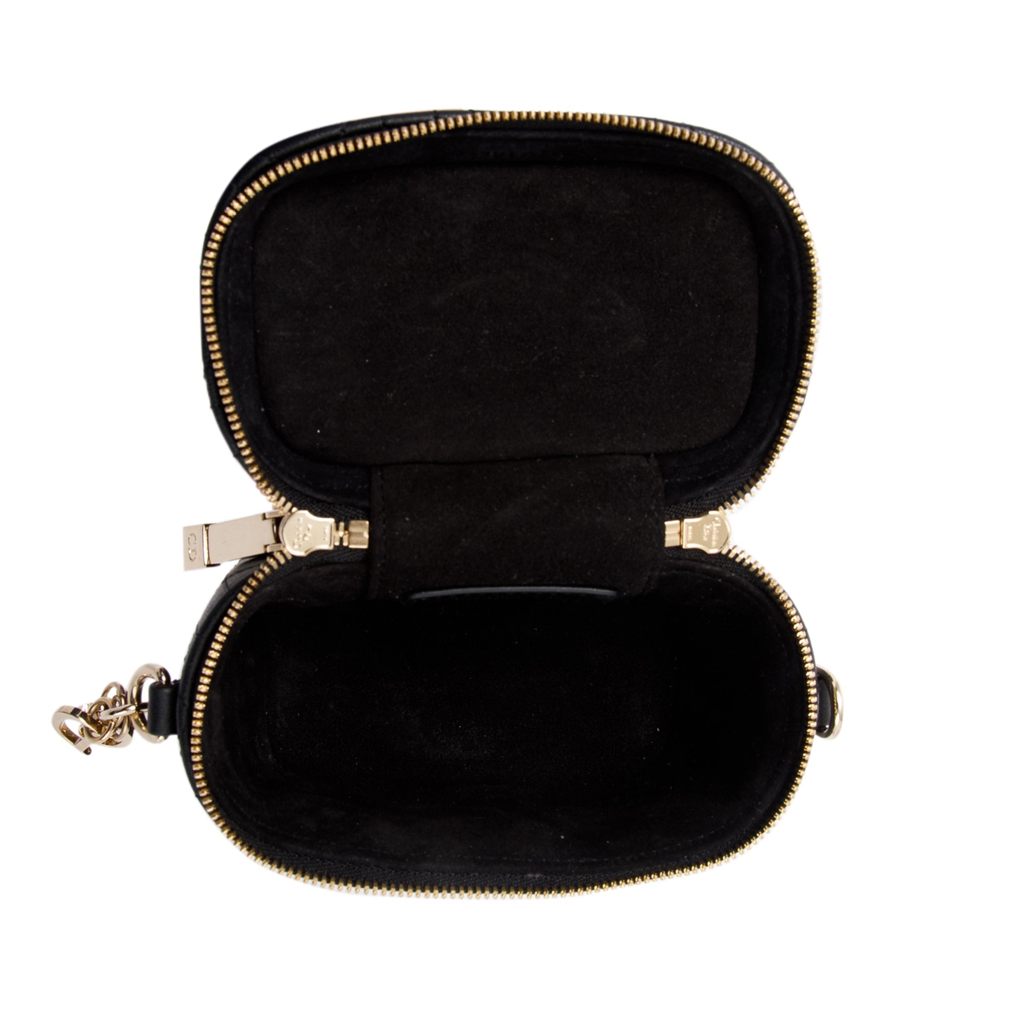 Christian Dior 2021 Micro Lady Dior Vanity Case w/ Strap & Box