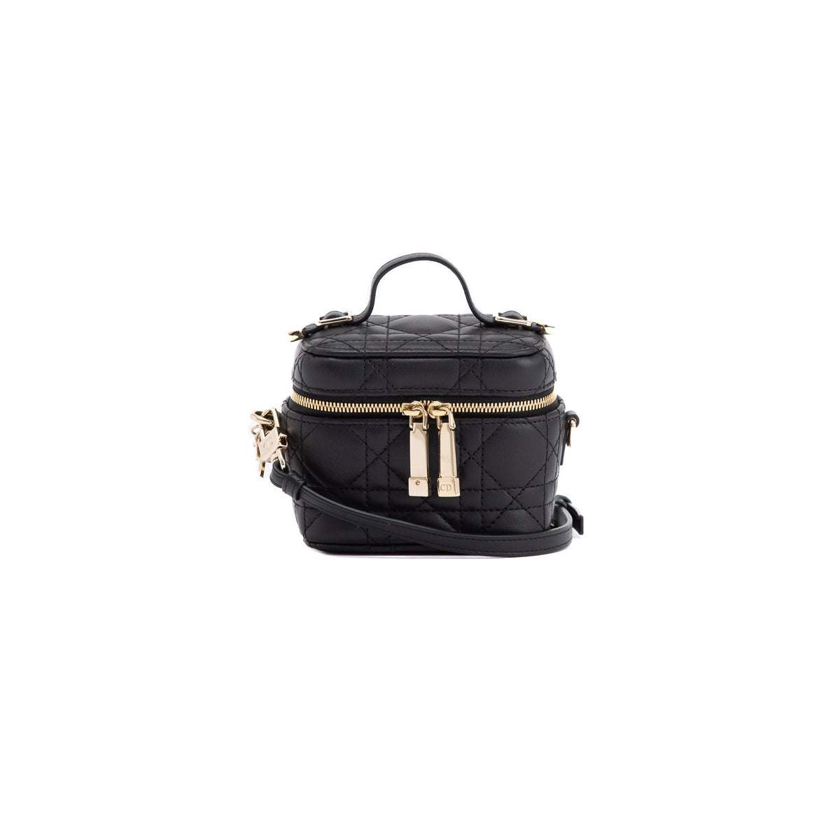 Christian Dior 2021 Micro Lady Dior Vanity Case w/ Strap & Box — Oliver