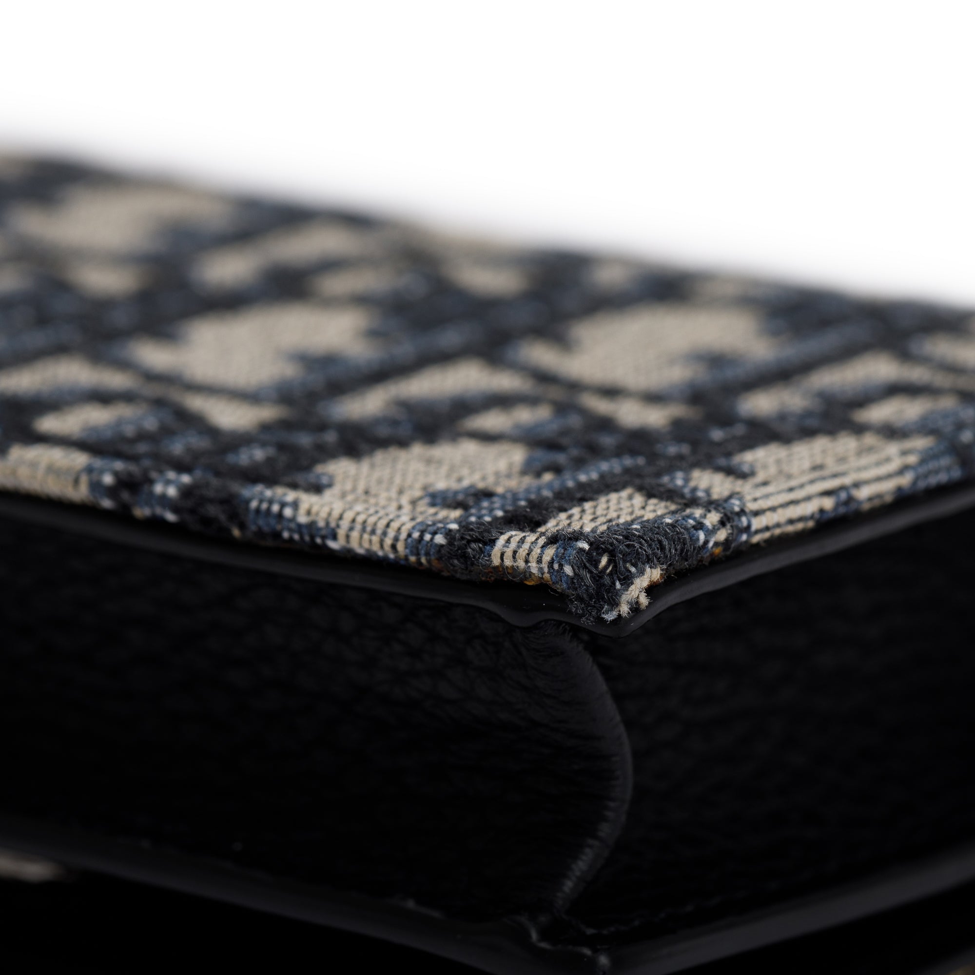 Christian Dior 2021 Oblique Jacquard Nano Flap Card Case w/ Box