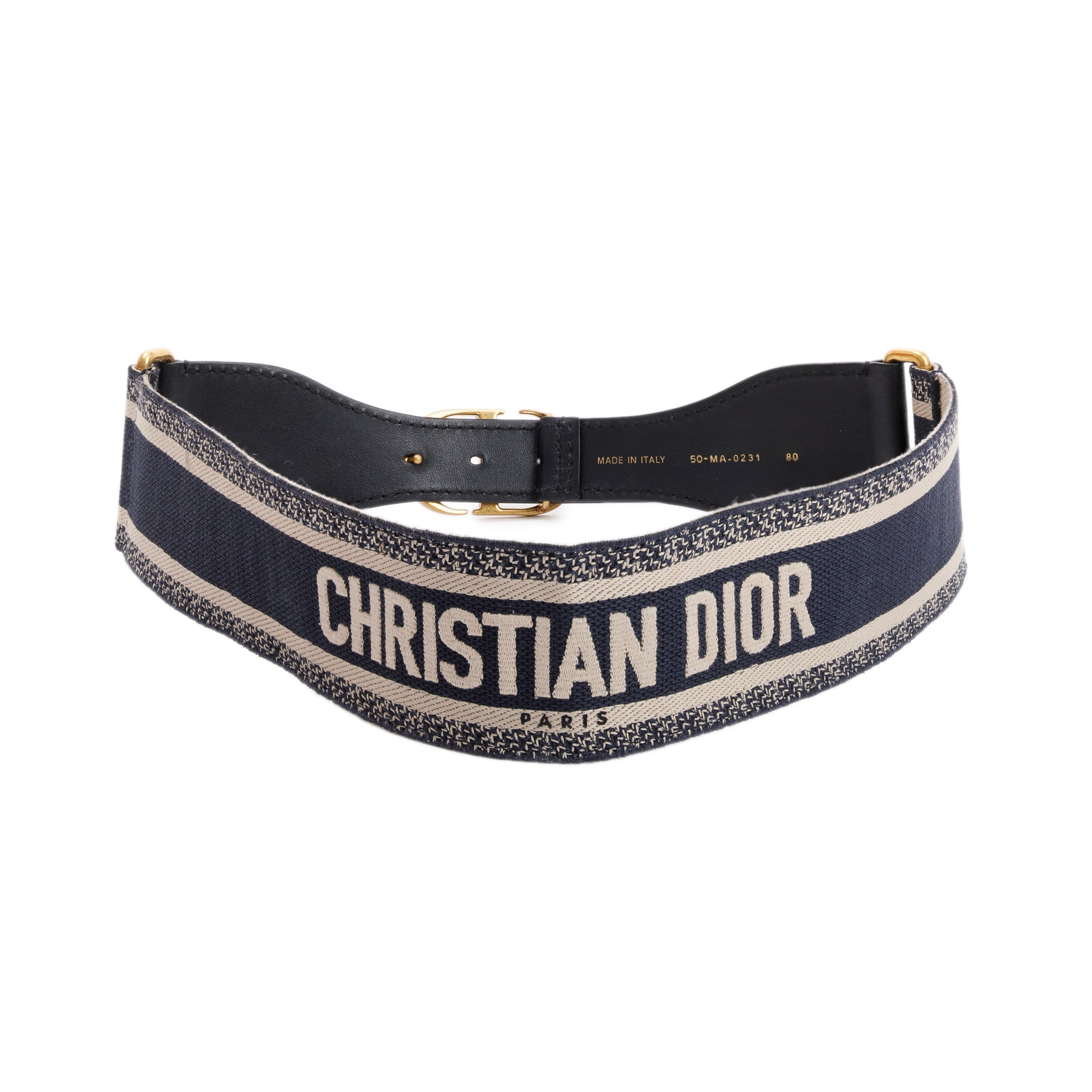 Christian Dior 2021 Wide Oblique Belt w/ Box & Receipt
