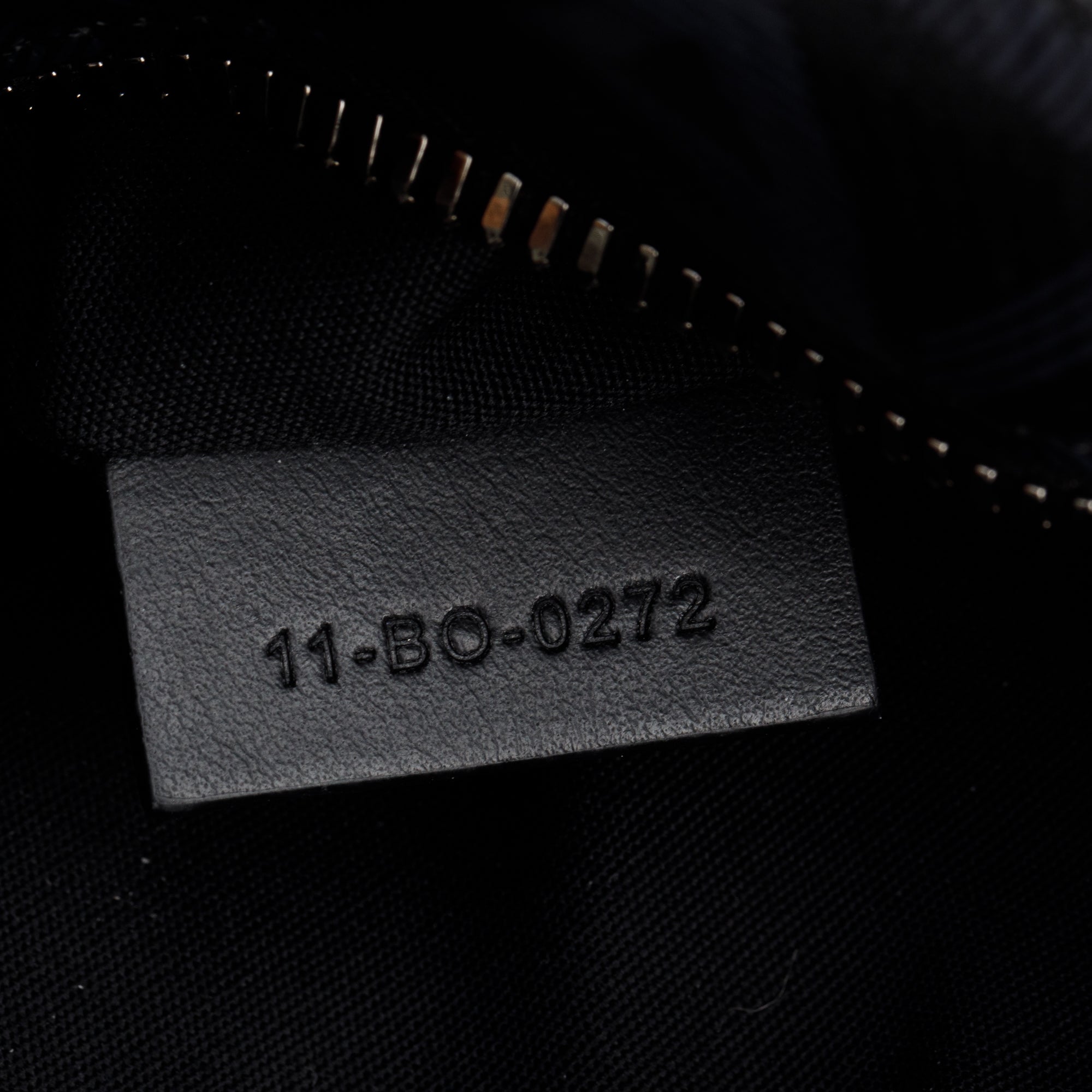 Christian Dior 2022 Black CD Diamond Coated Canvas Lingot 22 w/ Strap & Authenticity Card