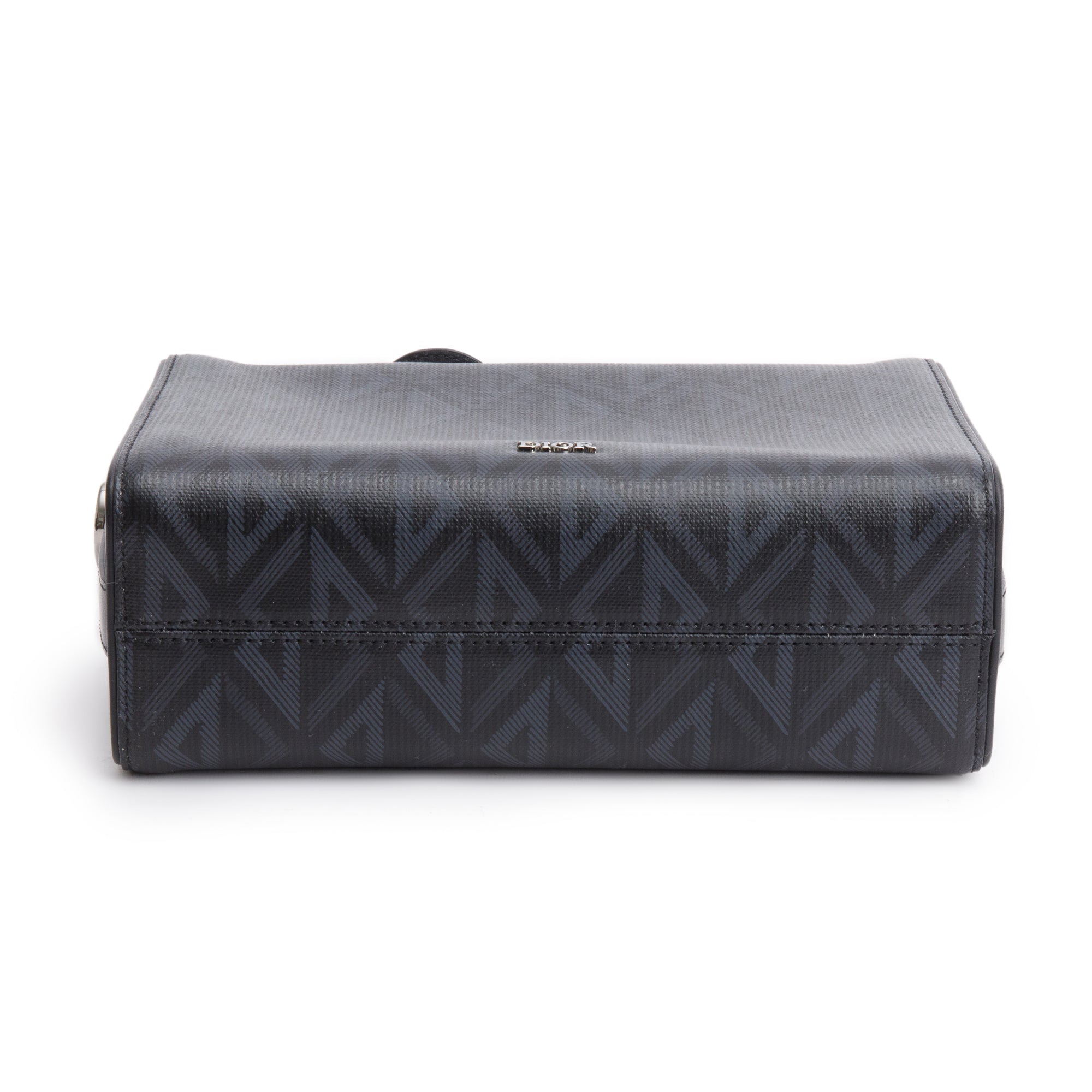 Christian Dior 2022 Black CD Diamond Coated Canvas Lingot 22 w/ Strap & Authenticity Card