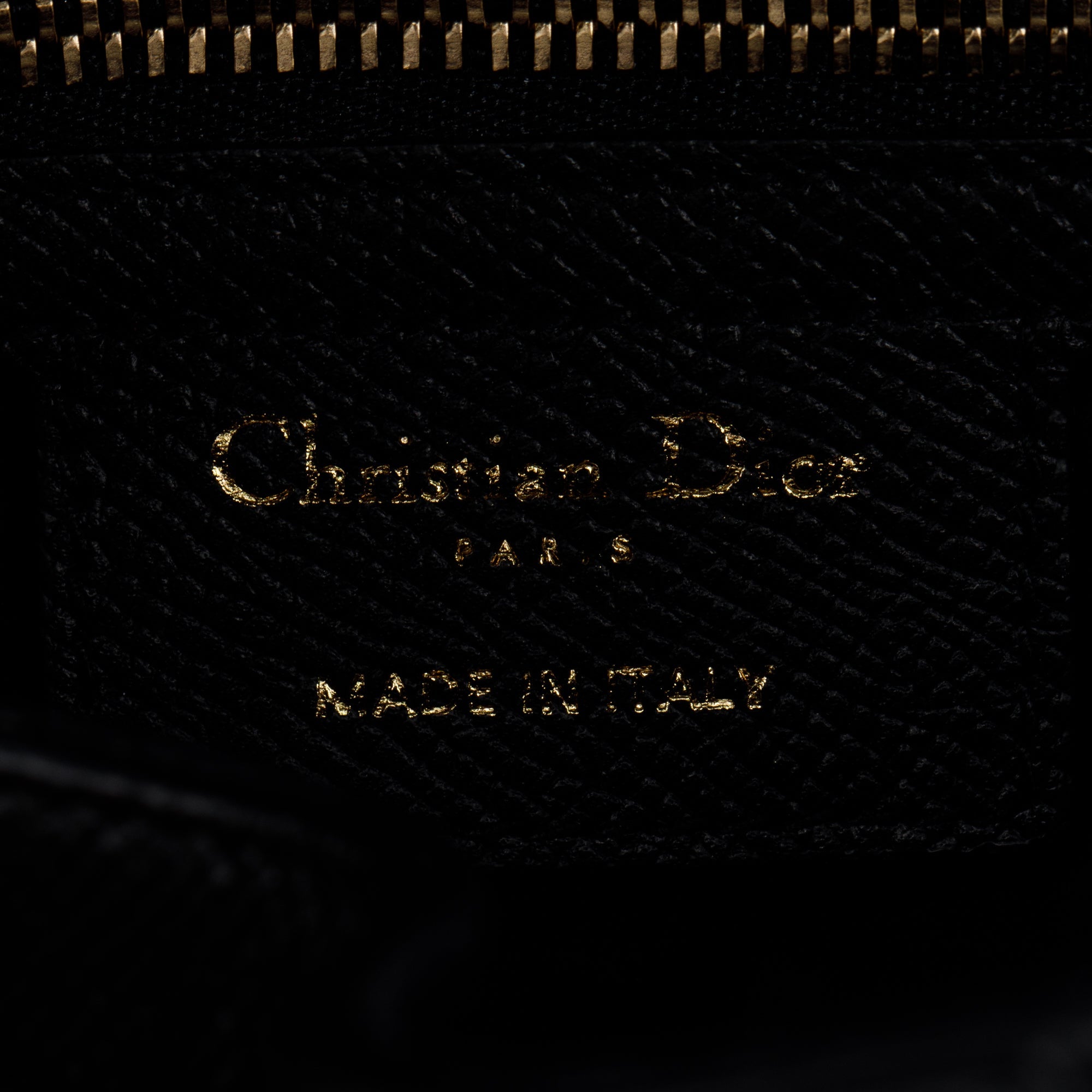 Christian Dior 2022 Black Grained Calfskin Leather Saddle Bag w/ Strap, Box & Authenticity Card