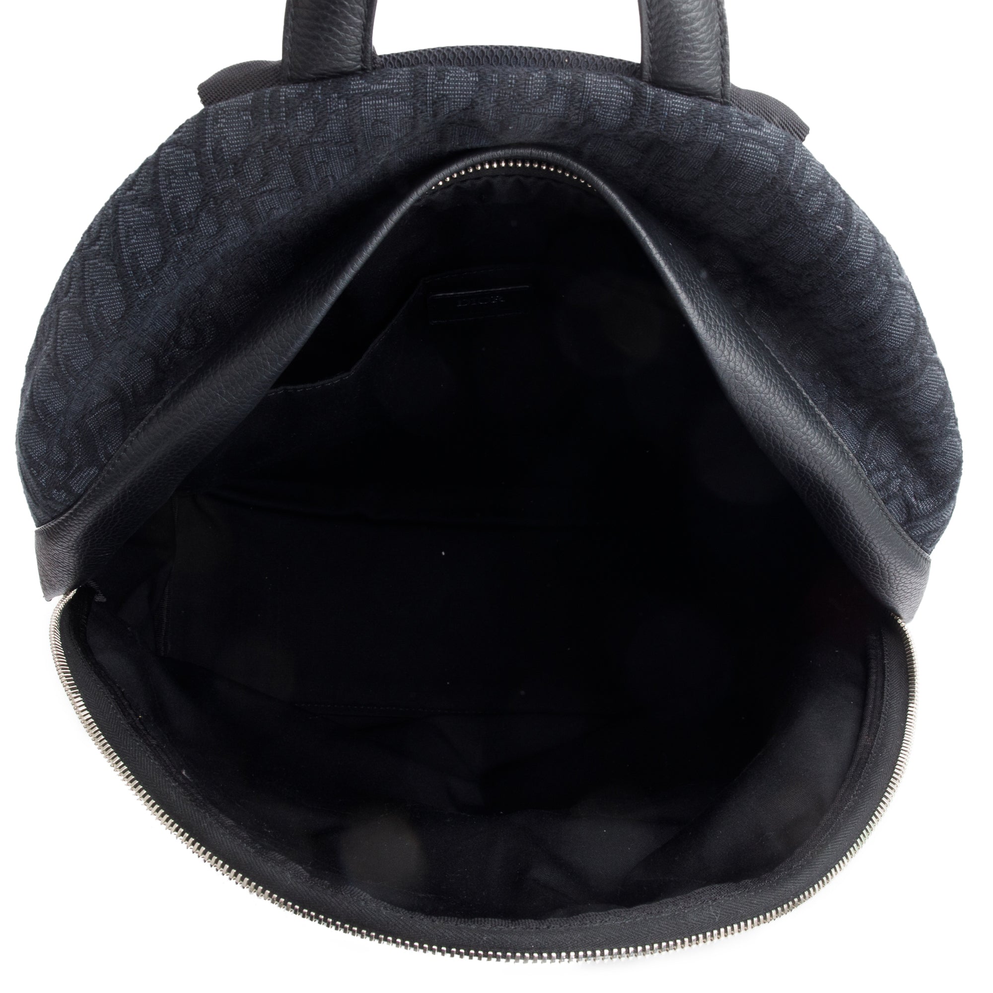 Christian Dior 2022 Black Oblique Jacquard Rider Backpack