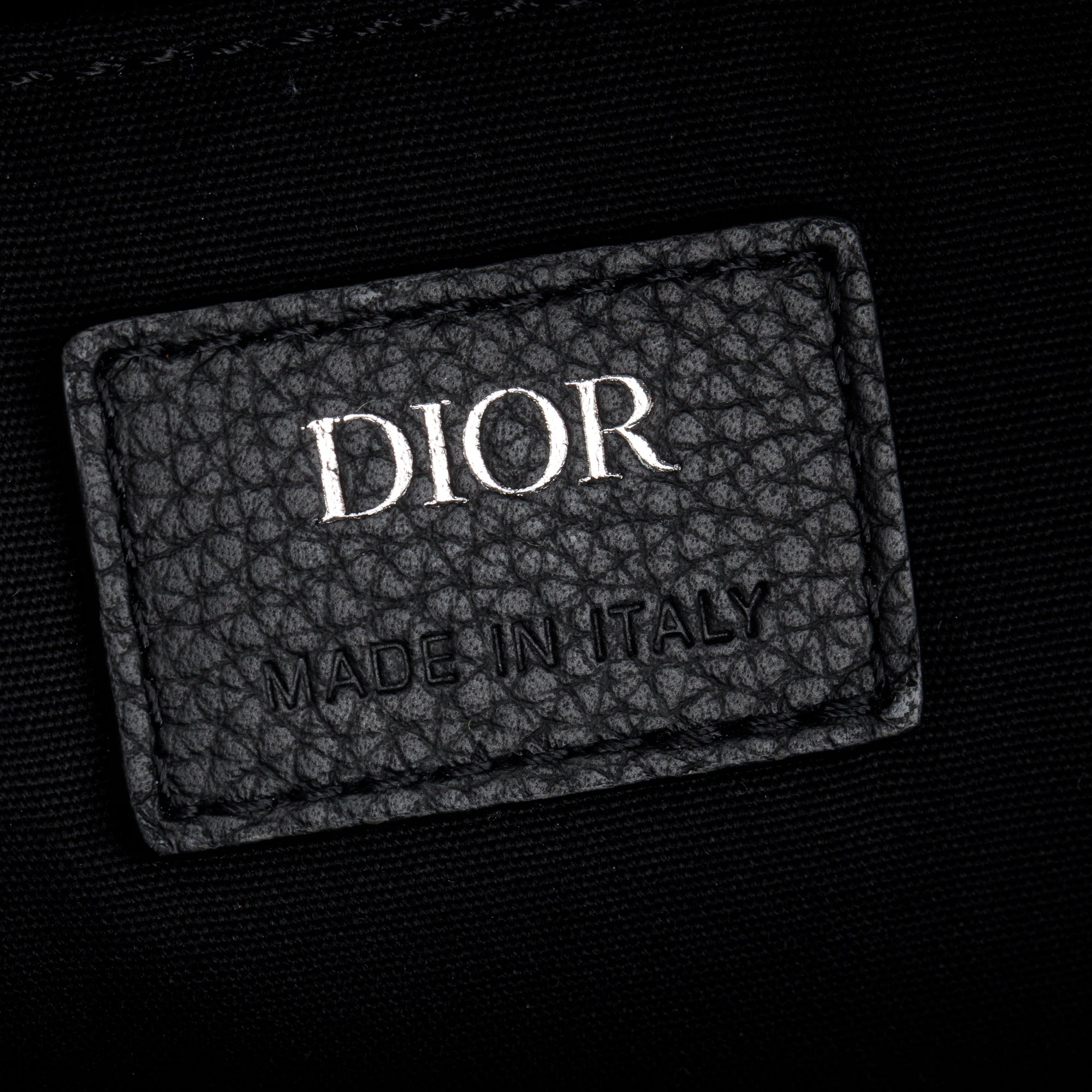 Christian Dior 2022 Black Oblique Jacquard Rider Backpack