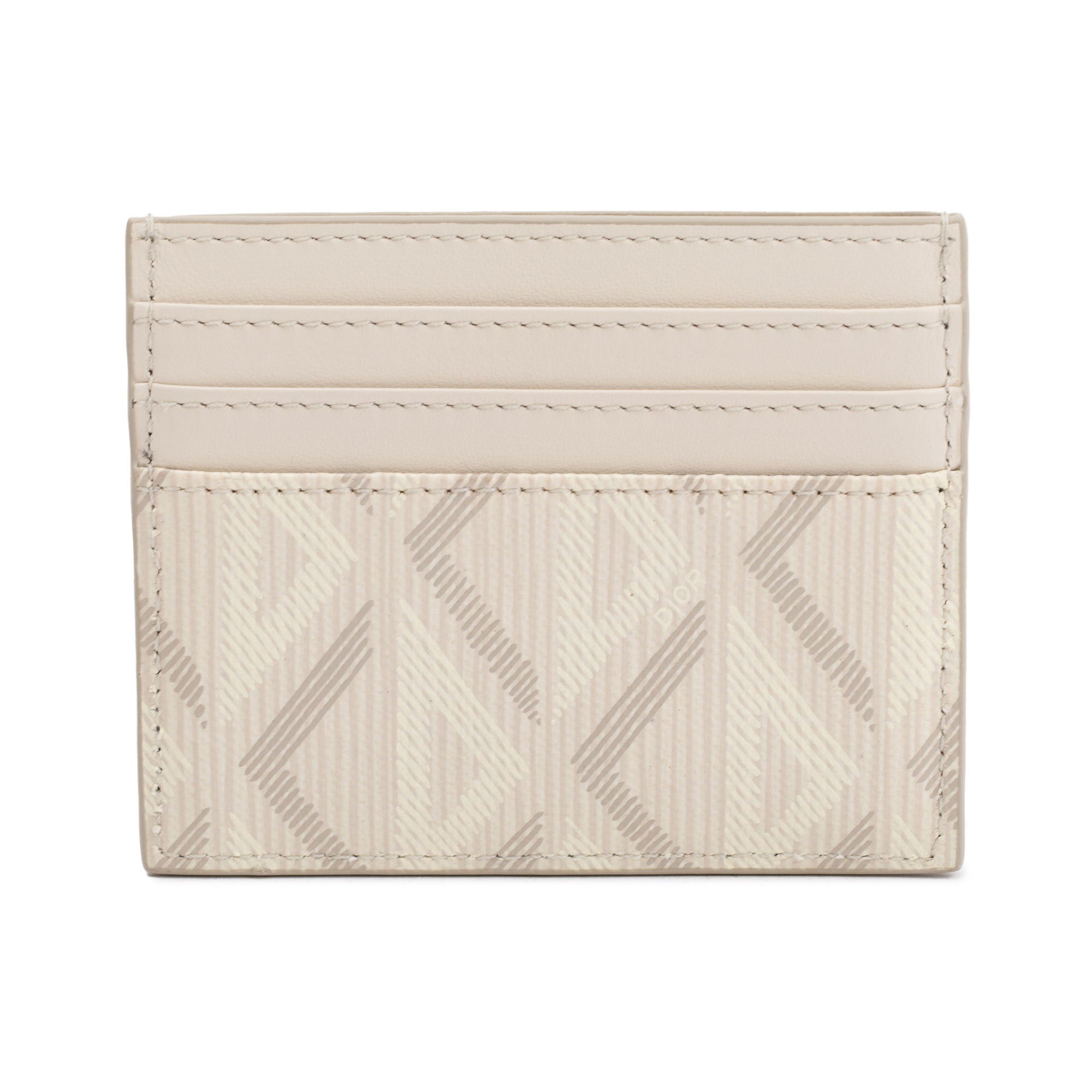 Christian Dior 2022 Creme Canvas Card Holder