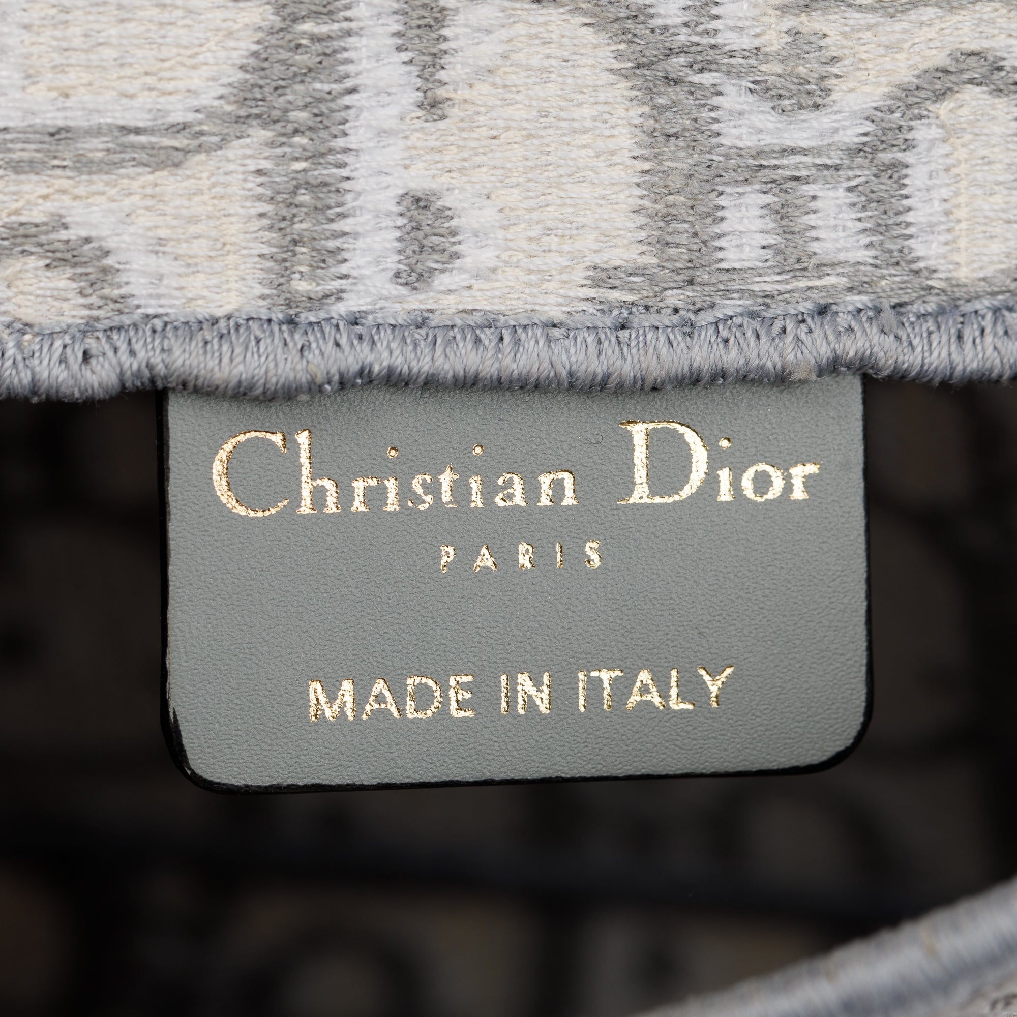Christian Dior 2022 Grey Oblique Slim Saddle Belt Pouch w/ Box & Authenticity Card