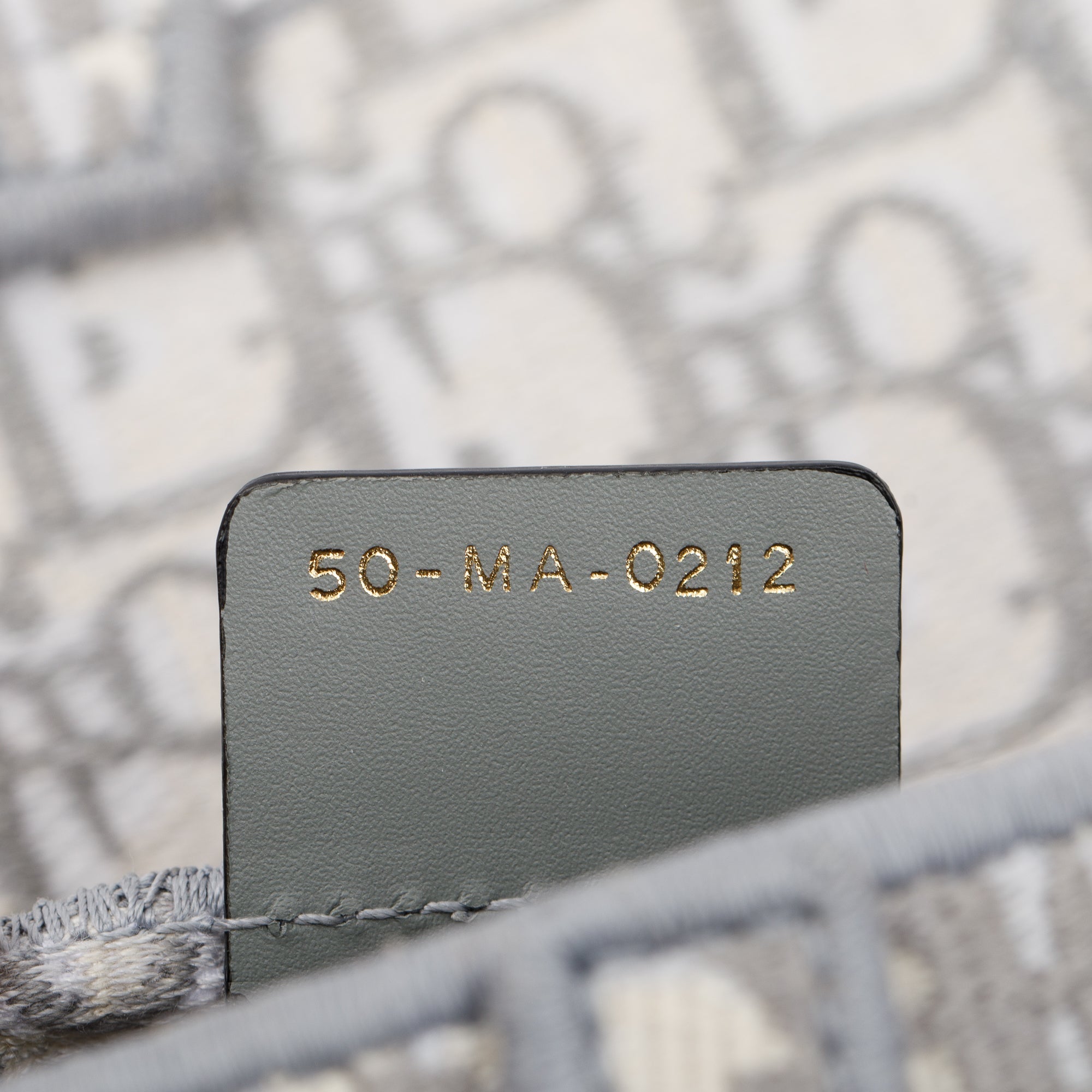 Christian Dior 2022 Grey Oblique Slim Saddle Belt Pouch w/ Box & Authenticity Card