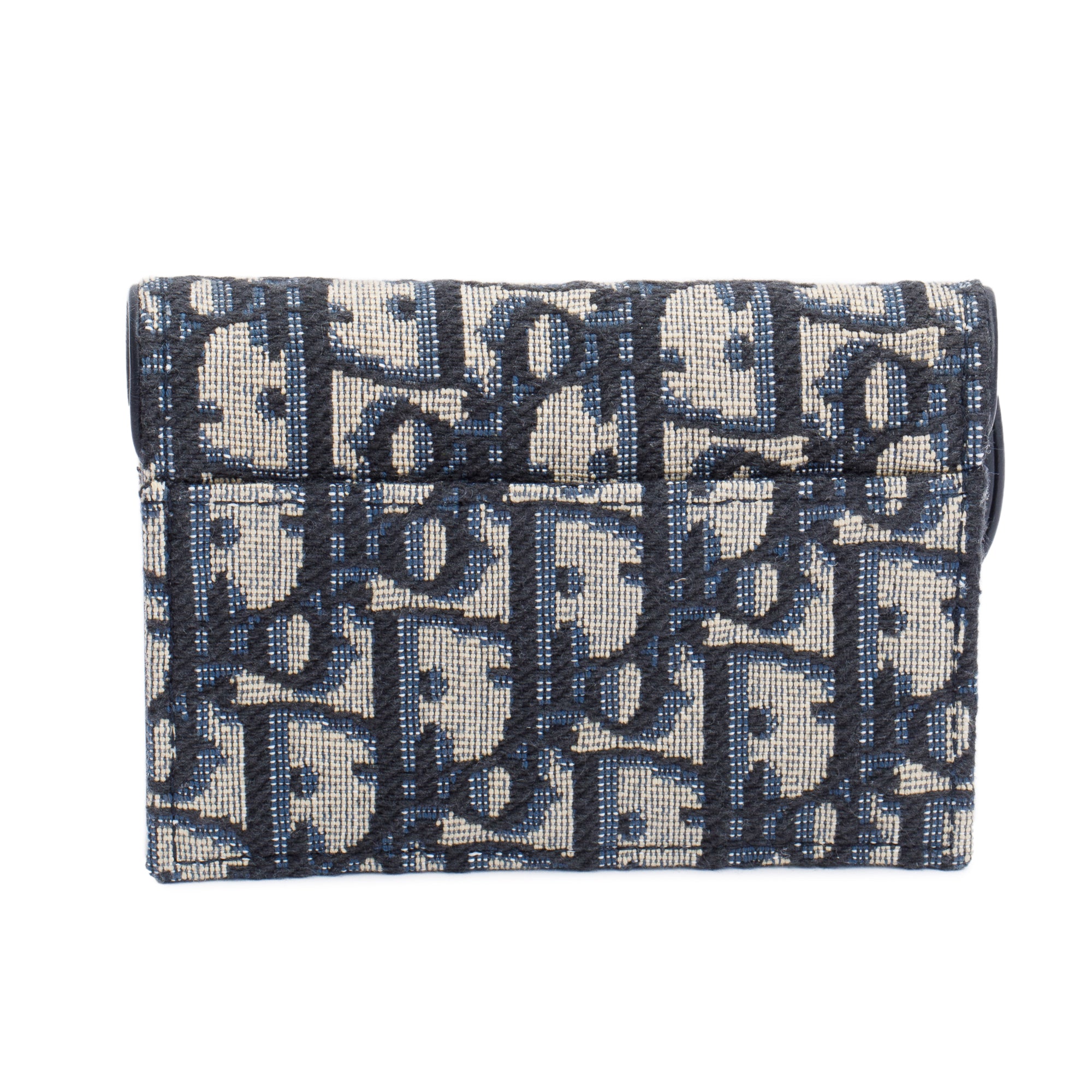 Christian Dior 2022 Oblique Saddle Bloom Flap Card Holder