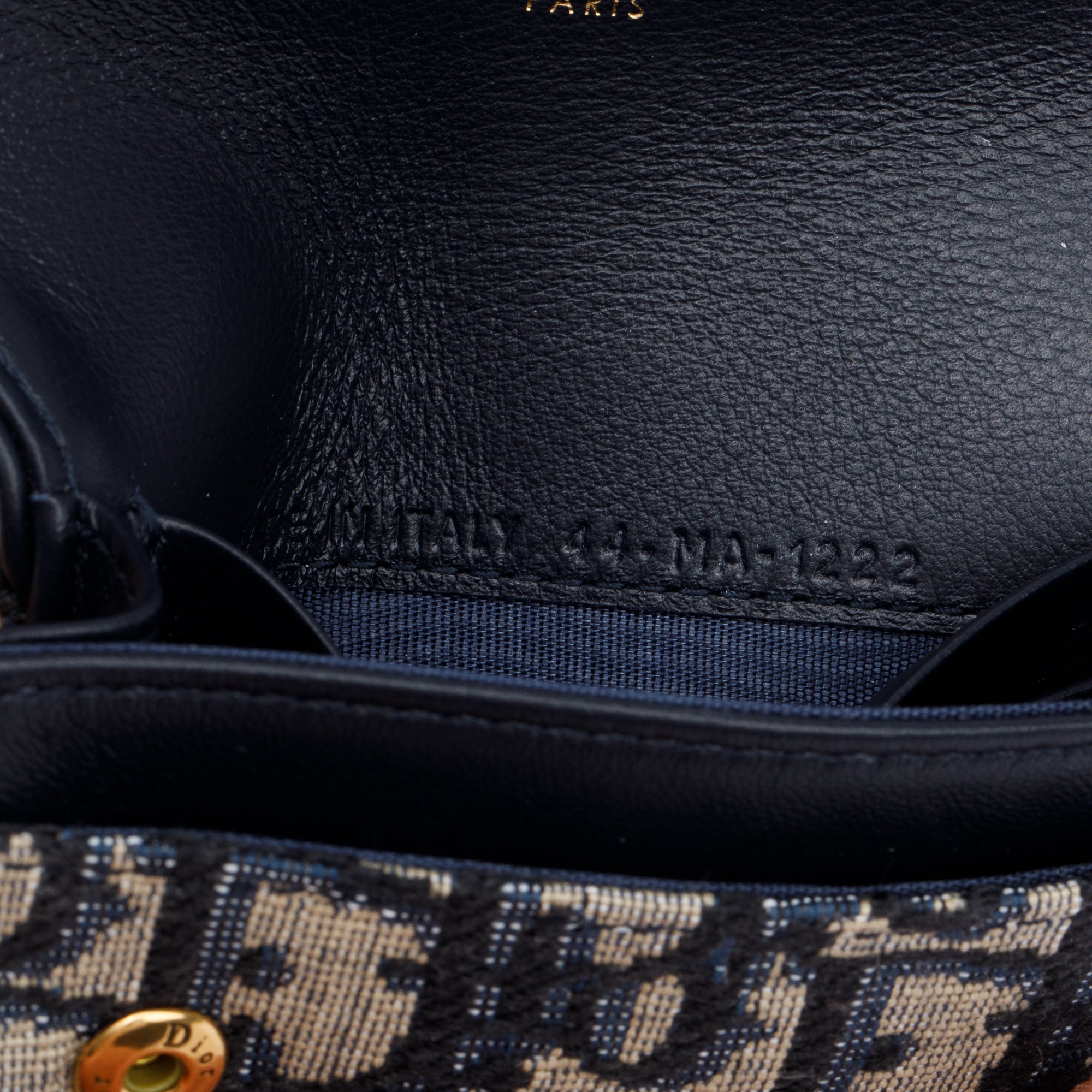 Christian Dior 2022 Oblique Saddle Bloom Flap Card Holder