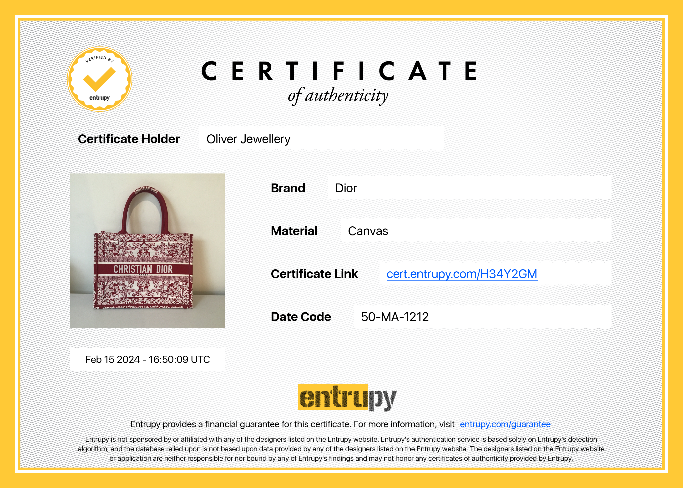 Christian Dior 2022 Red & White Bandana Embroidery Medium Book Tote