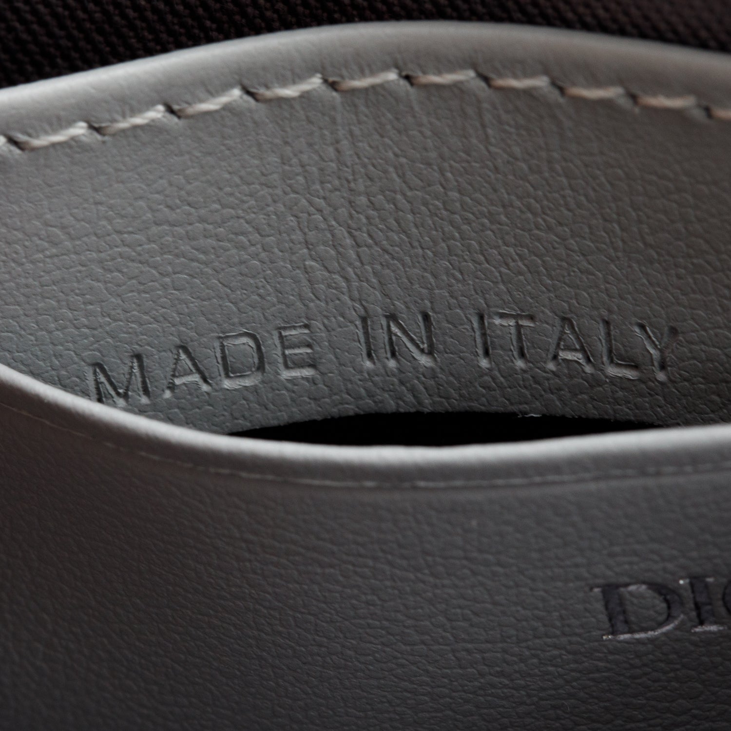 Christian Dior 2023 Grey CD Diamond Coated Canvas Crossbody Pouch w/ Strap