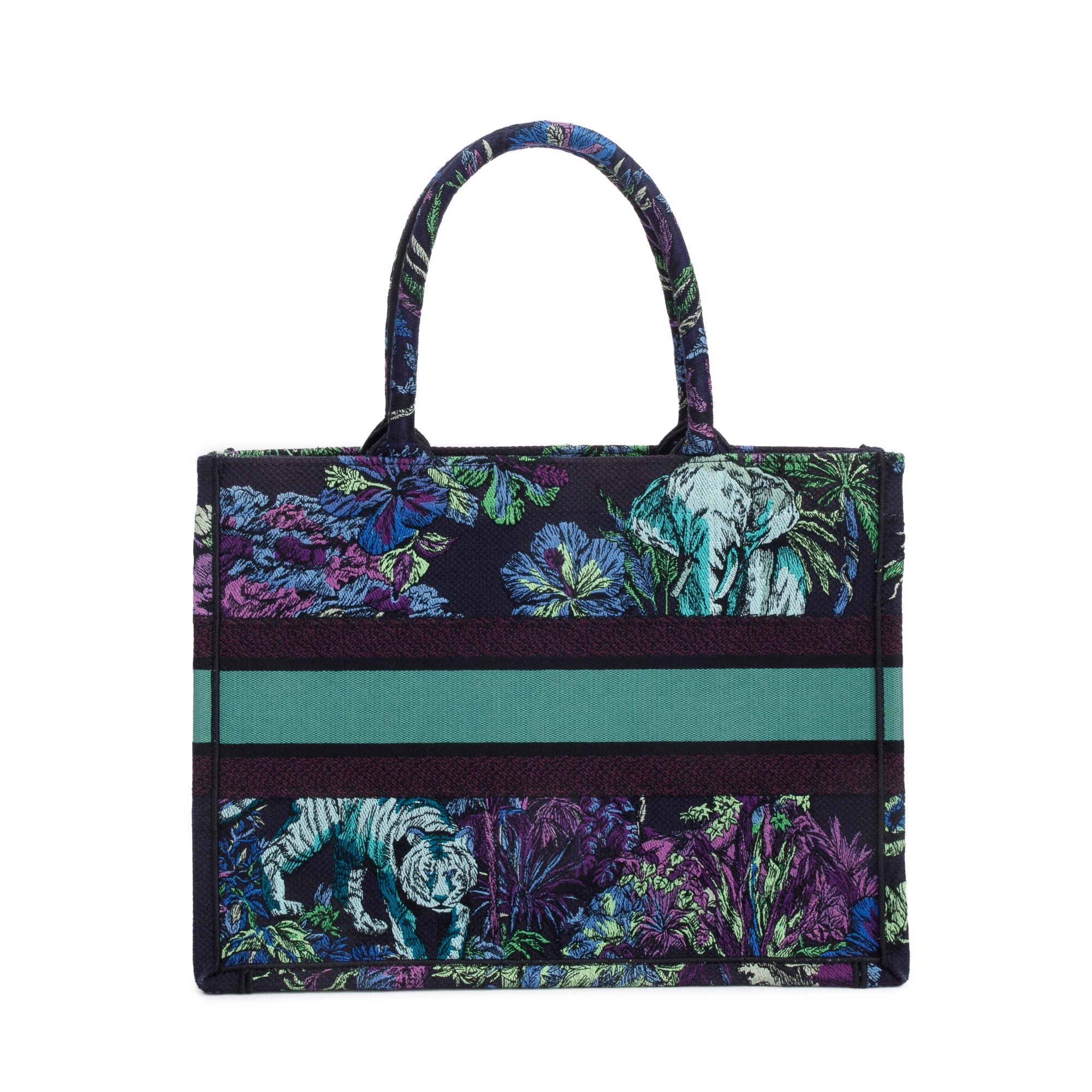 Christian Dior 2023 Medium Multicolor Toile de Jouy Voyage Embroidery Canvas Book Tote w/ Box & Receipt
