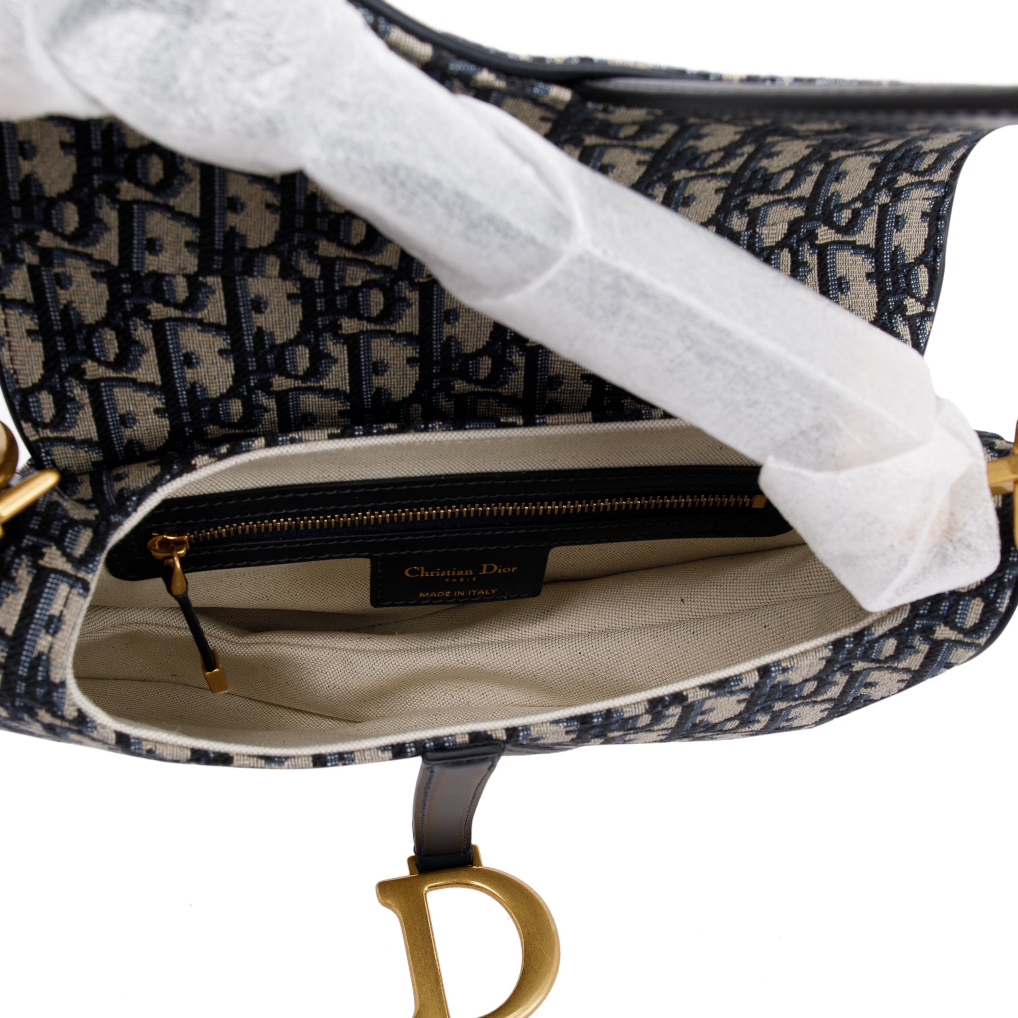 Christian Dior 2023 Medium Oblique Saddle Bag w/ Strap