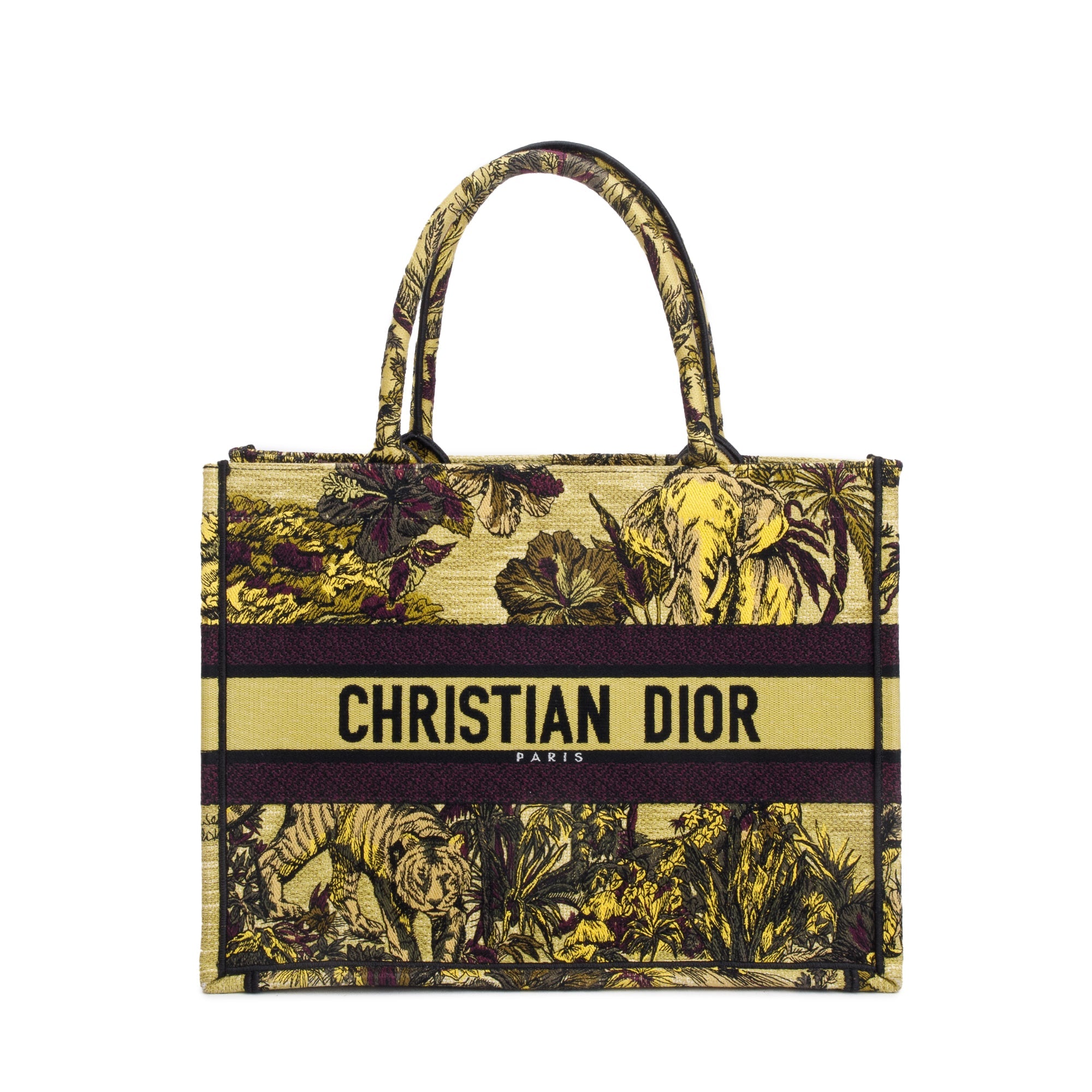 Christian Dior 2023 Medium Toile de Jouy Voyage Embroidery Canvas Book Tote w/ Box & Receipt