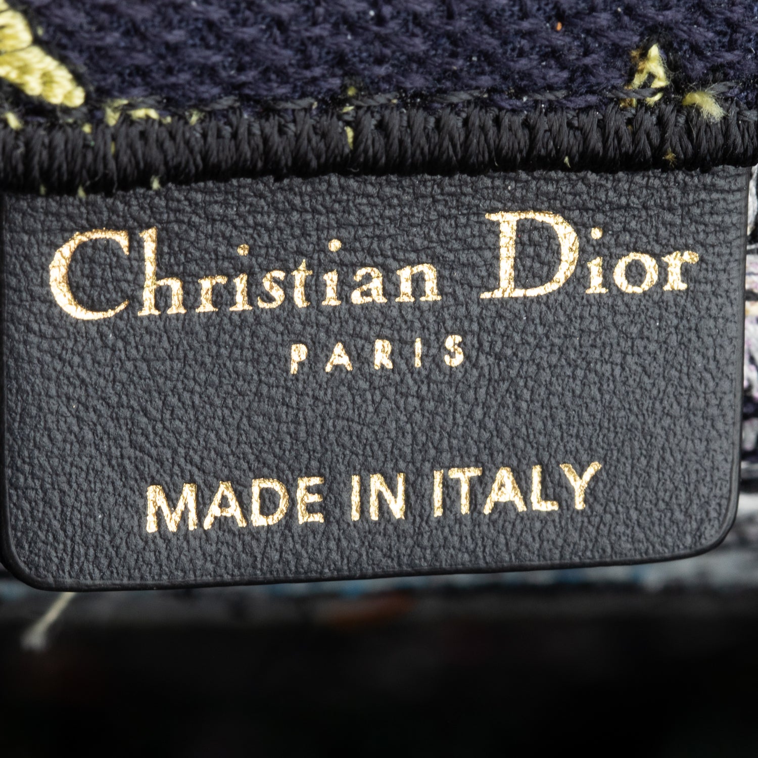 Christian Dior 2023 Navy Multicolor Toile De Jouy D-Constellation Embroidery Large Book Tote