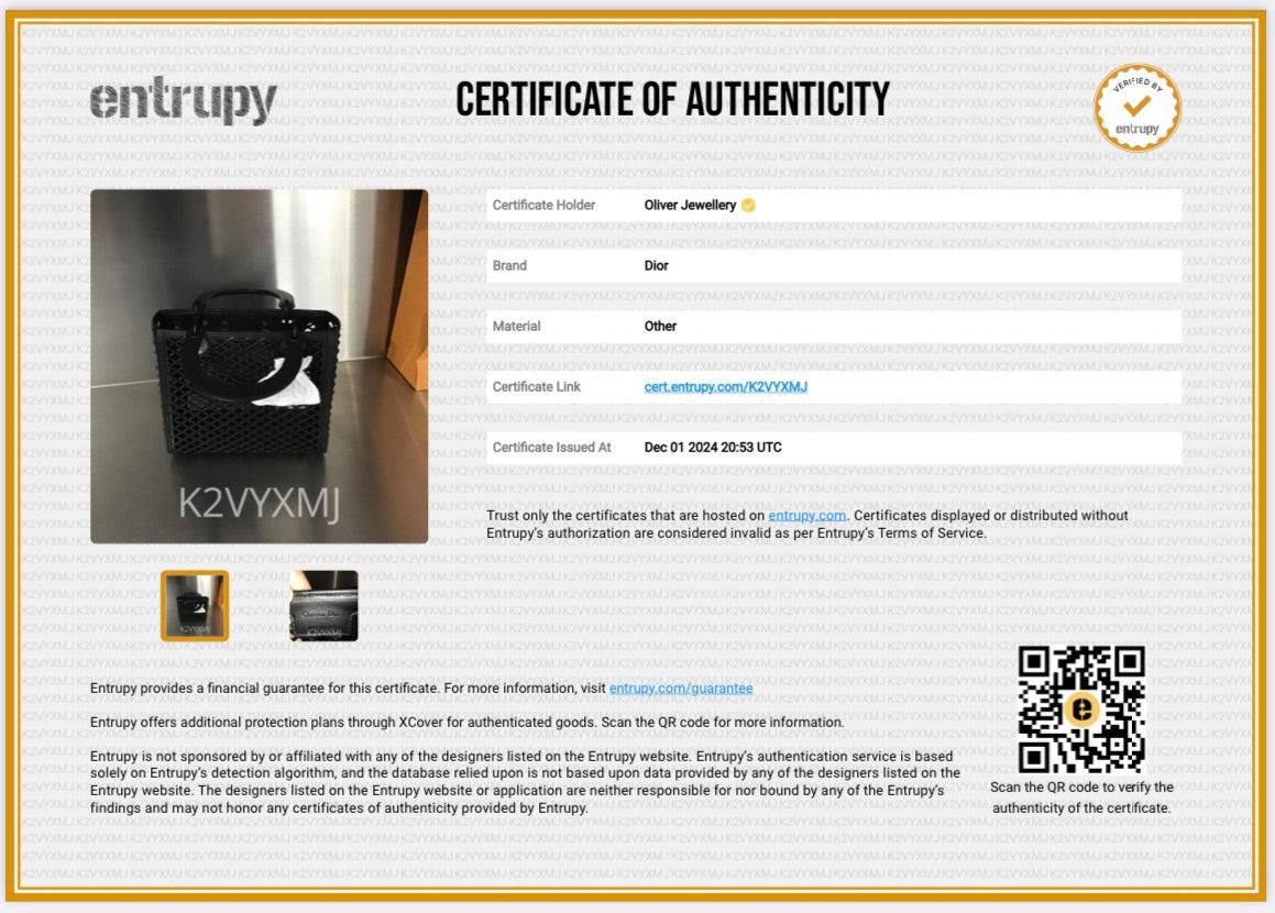 Christian Dior 2024 Black Leather So Black Medium Lady Dior Bag w/ Strap & Pouch